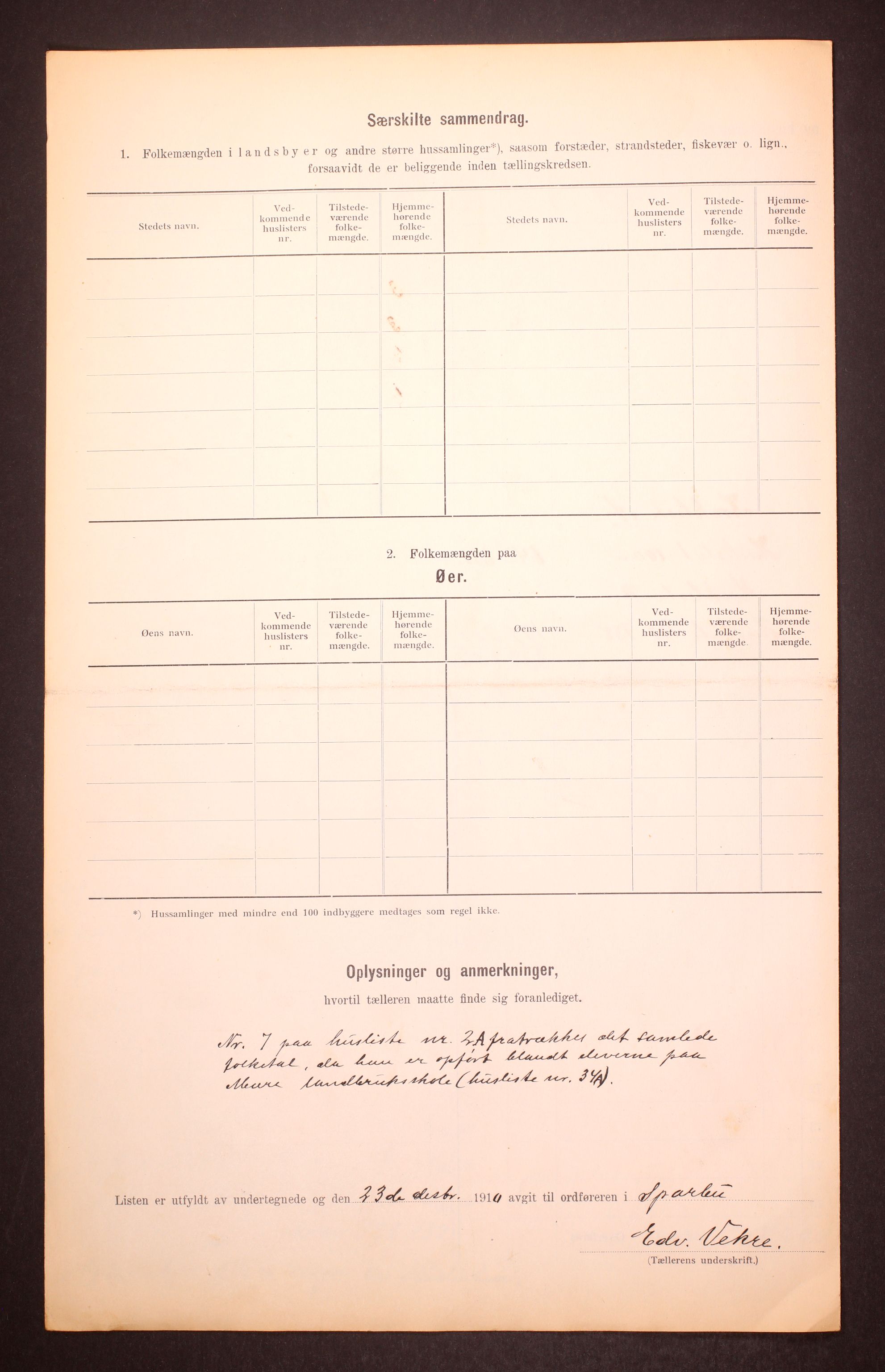 RA, Folketelling 1910 for 1731 Sparbu herred, 1910, s. 8