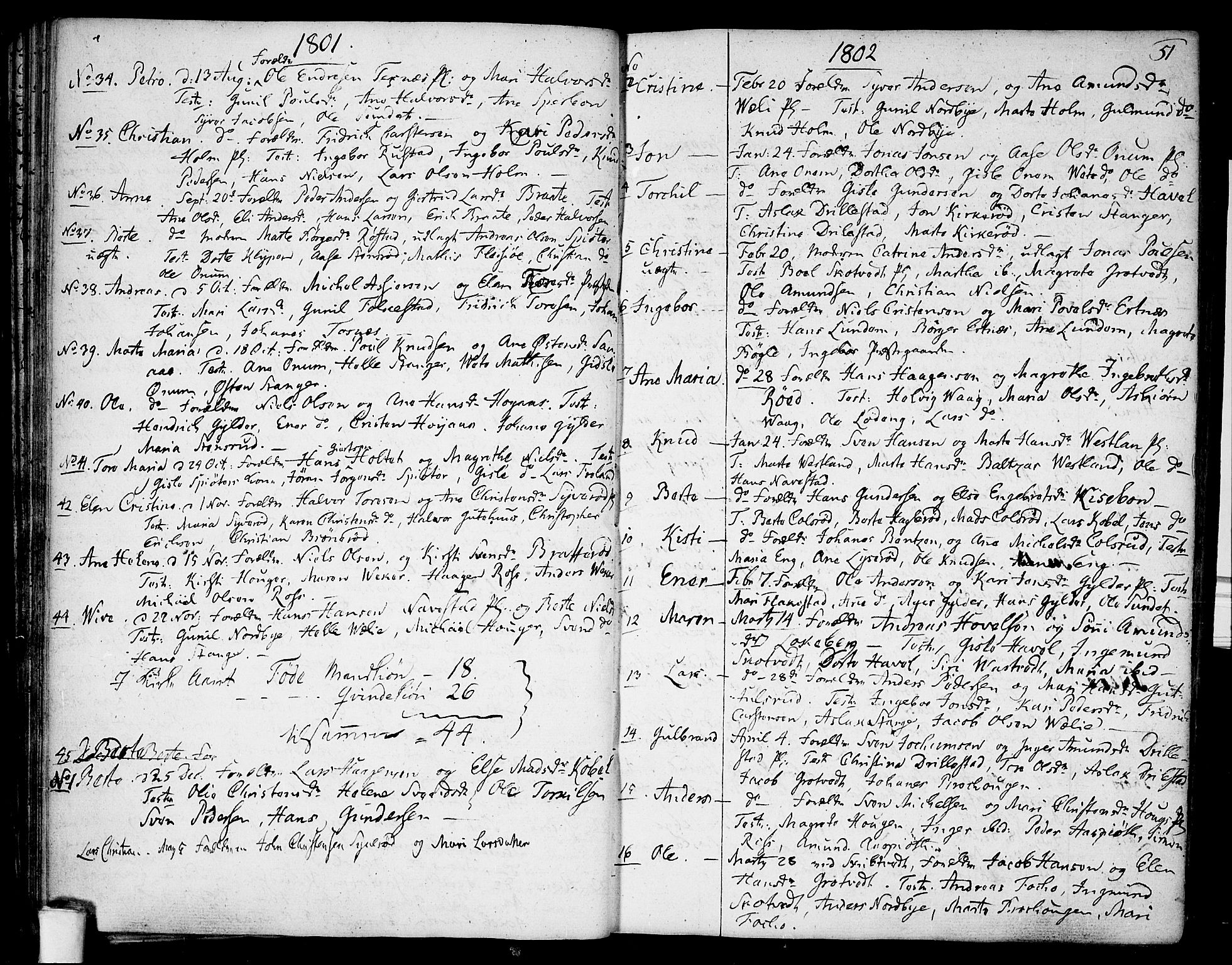 Våler prestekontor Kirkebøker, AV/SAO-A-11083/F/Fa/L0004: Ministerialbok nr. I 4, 1771-1815, s. 51