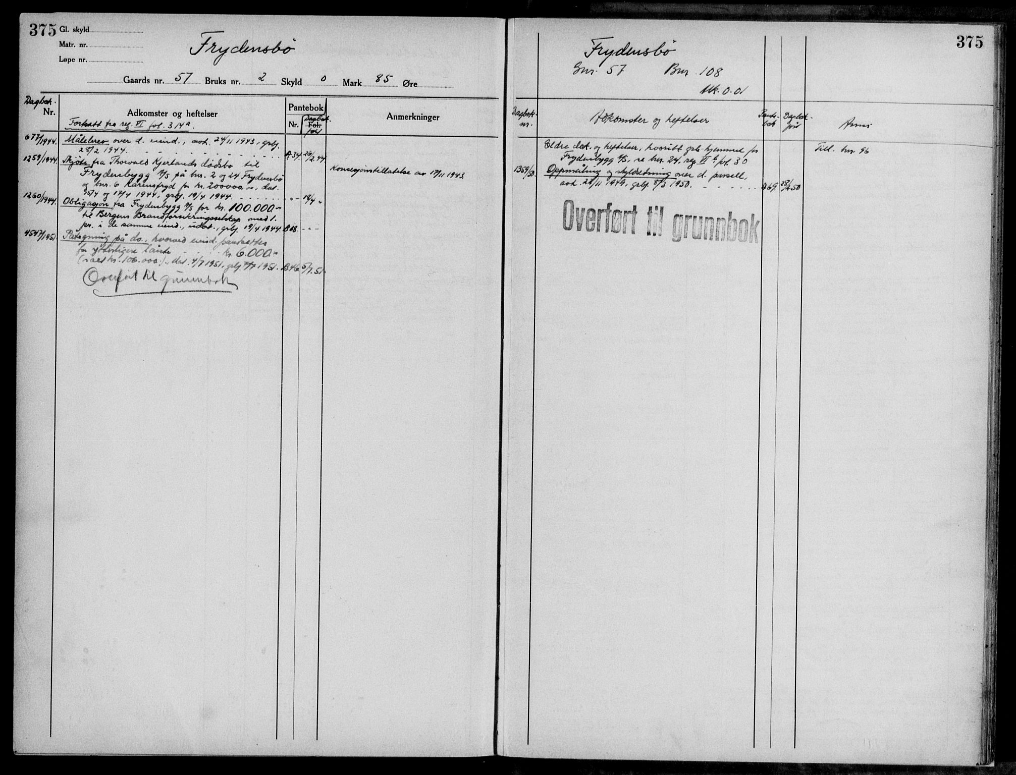 Midhordland sorenskriveri, AV/SAB-A-3001/1/G/Ga/Gab/L0117: Panteregister nr. II.A.b.117, s. 375