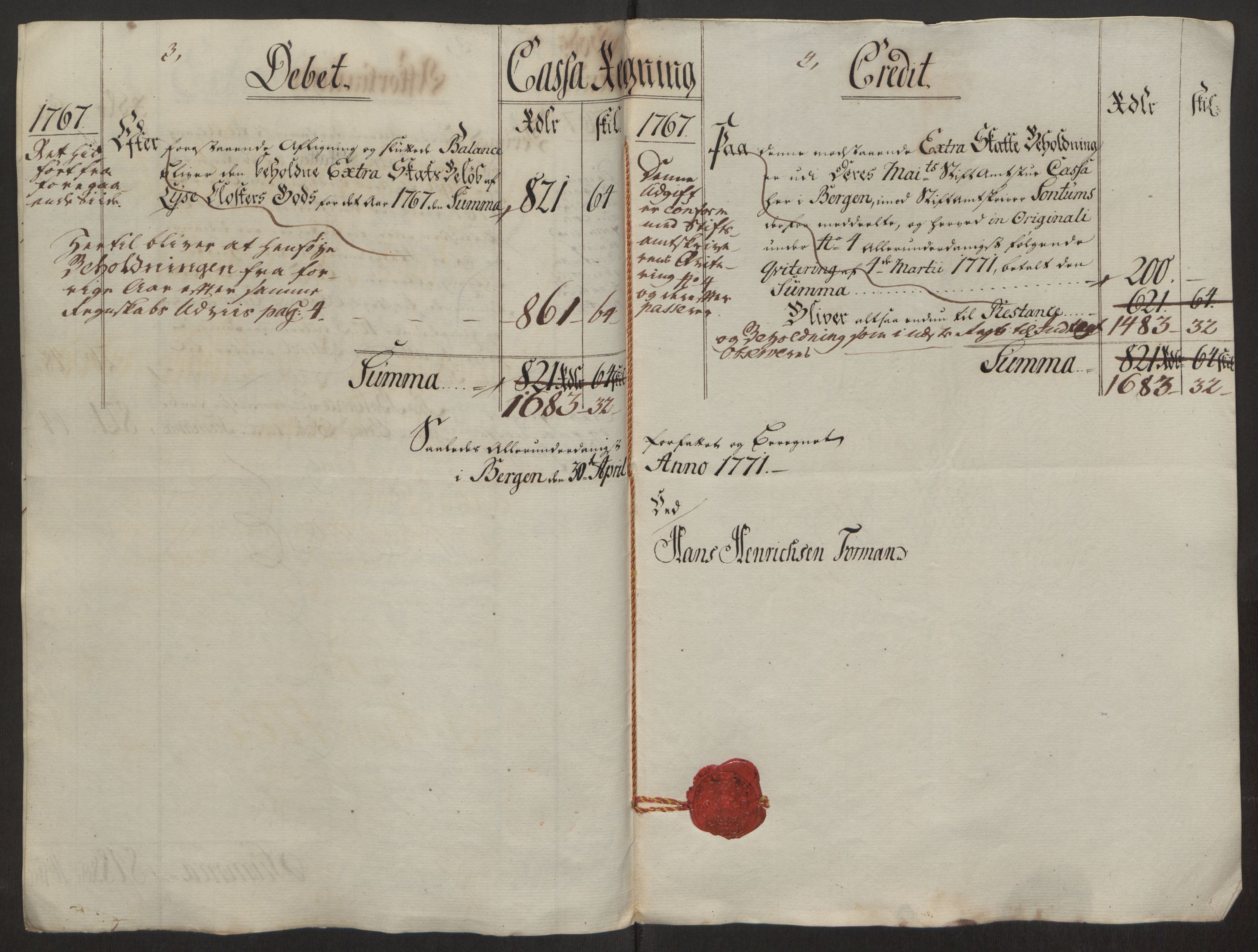 Rentekammeret inntil 1814, Reviderte regnskaper, Fogderegnskap, AV/RA-EA-4092/R50/L3180: Ekstraskatten Lyse kloster, 1762-1783, s. 169