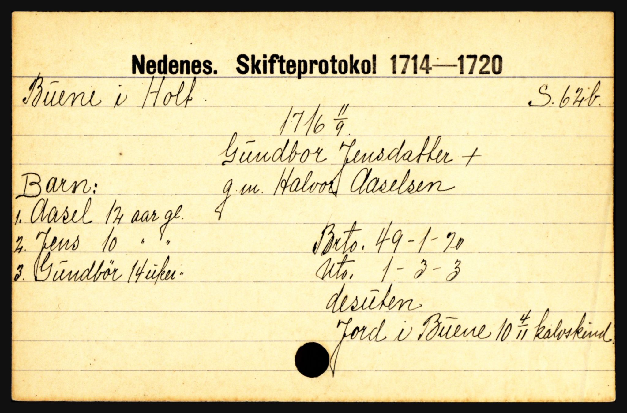 Nedenes sorenskriveri før 1824, AV/SAK-1221-0007/H, s. 4525
