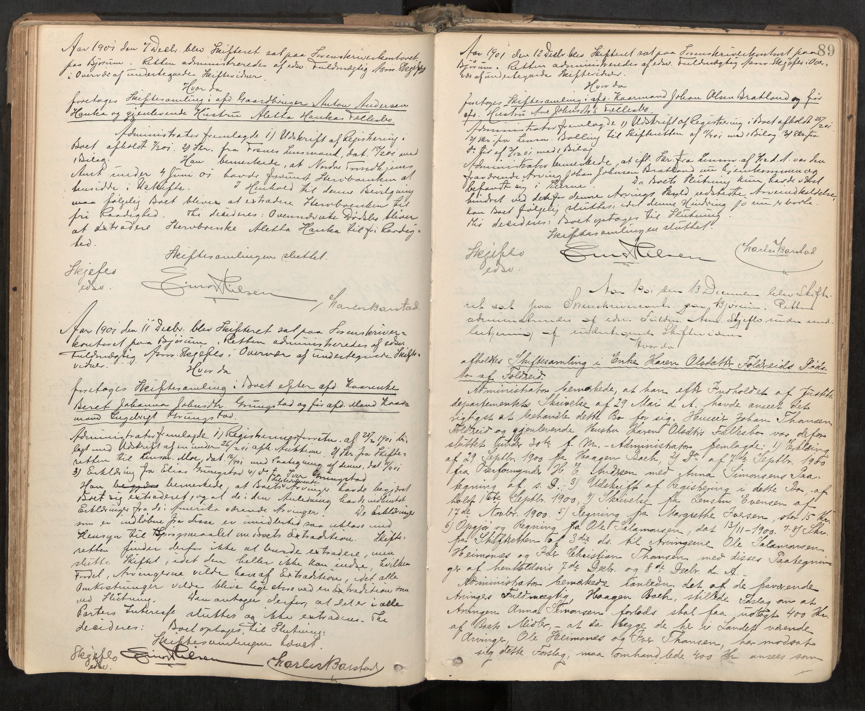 Namdal sorenskriveri, AV/SAT-A-4133/1/3/3B/L0007: Skiftebehandlingsprotokoll, 1899-1905, s. 89