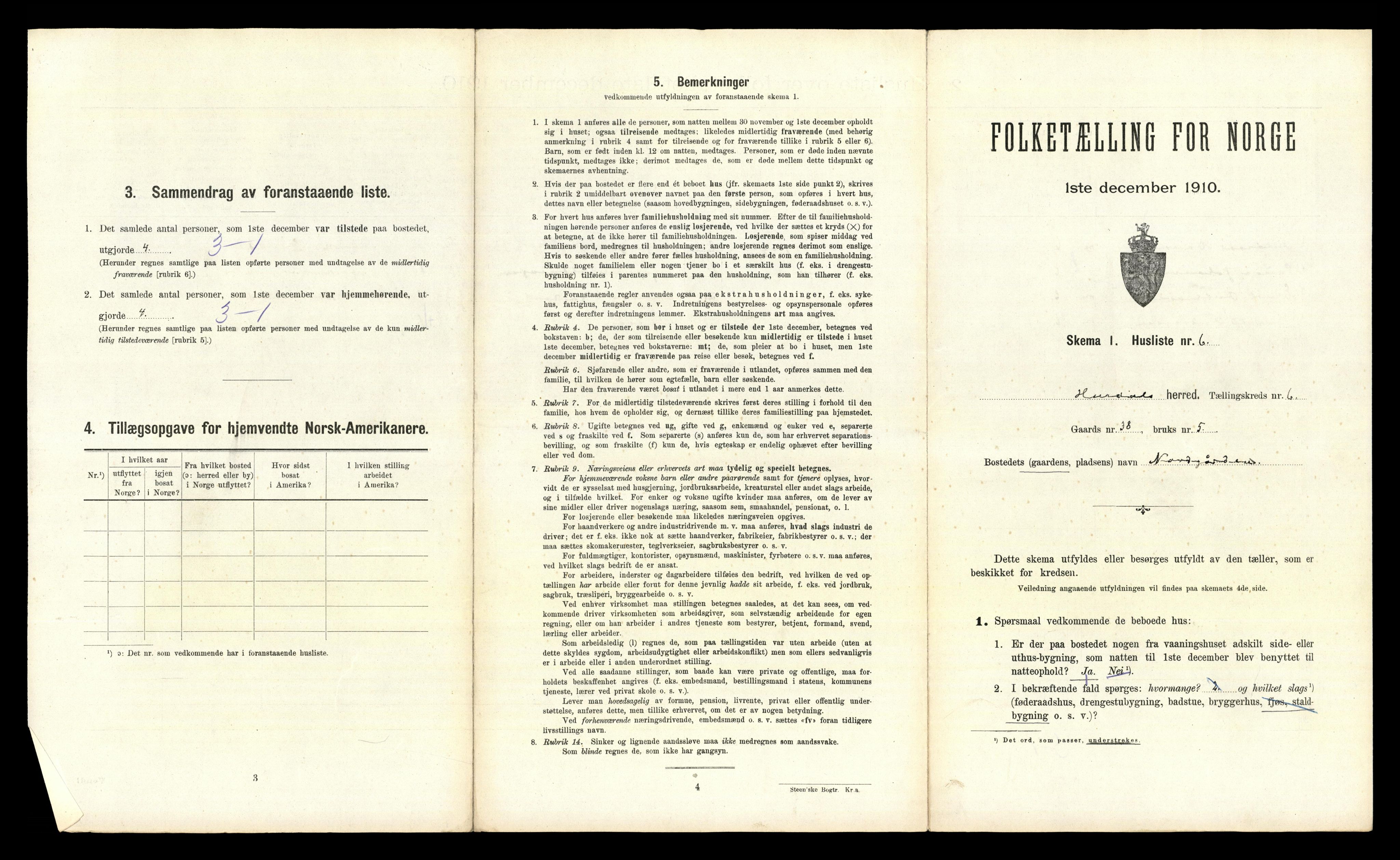 RA, Folketelling 1910 for 0239 Hurdal herred, 1910, s. 616