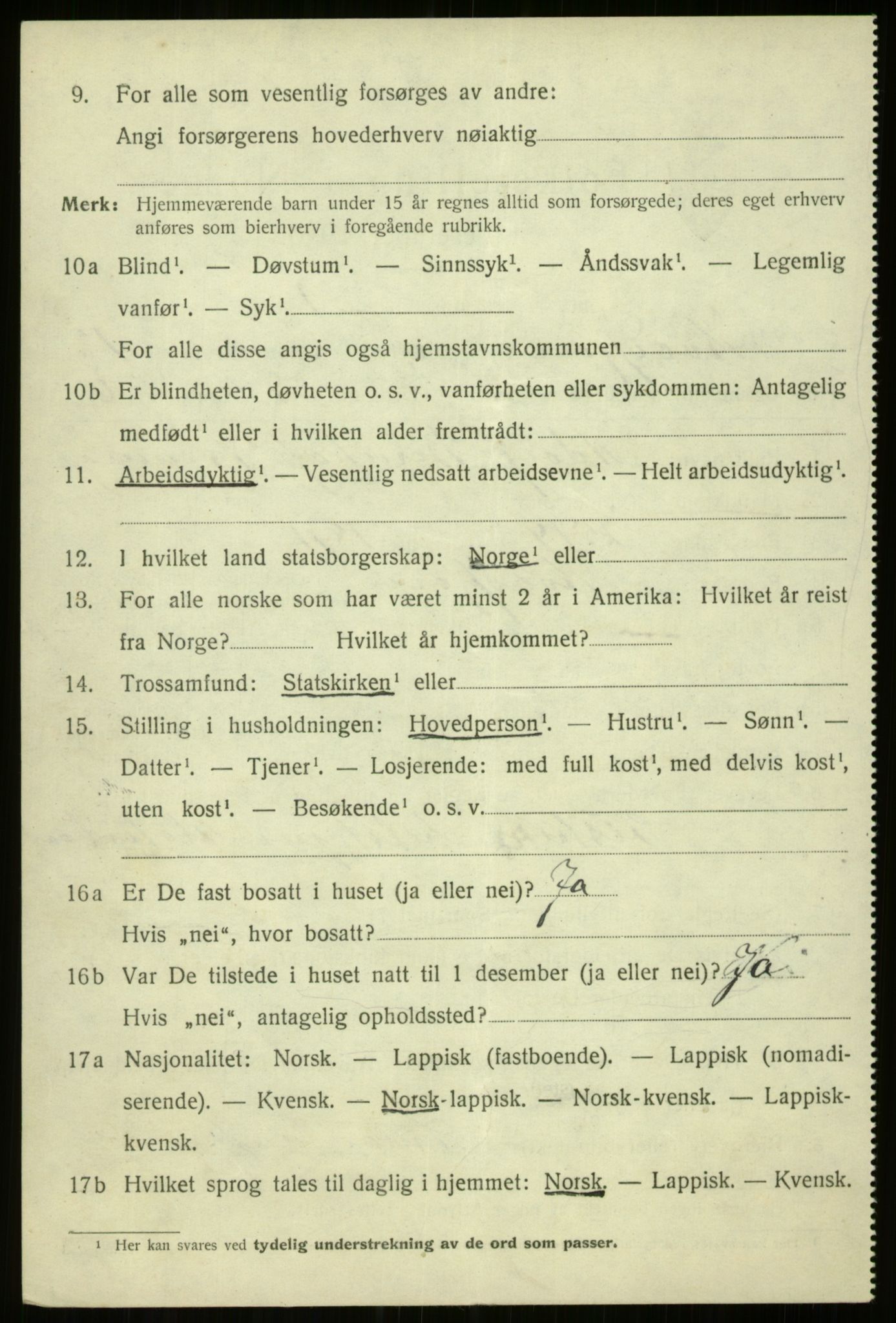 SATØ, Folketelling 1920 for 1911 Kvæfjord herred, 1920, s. 5744