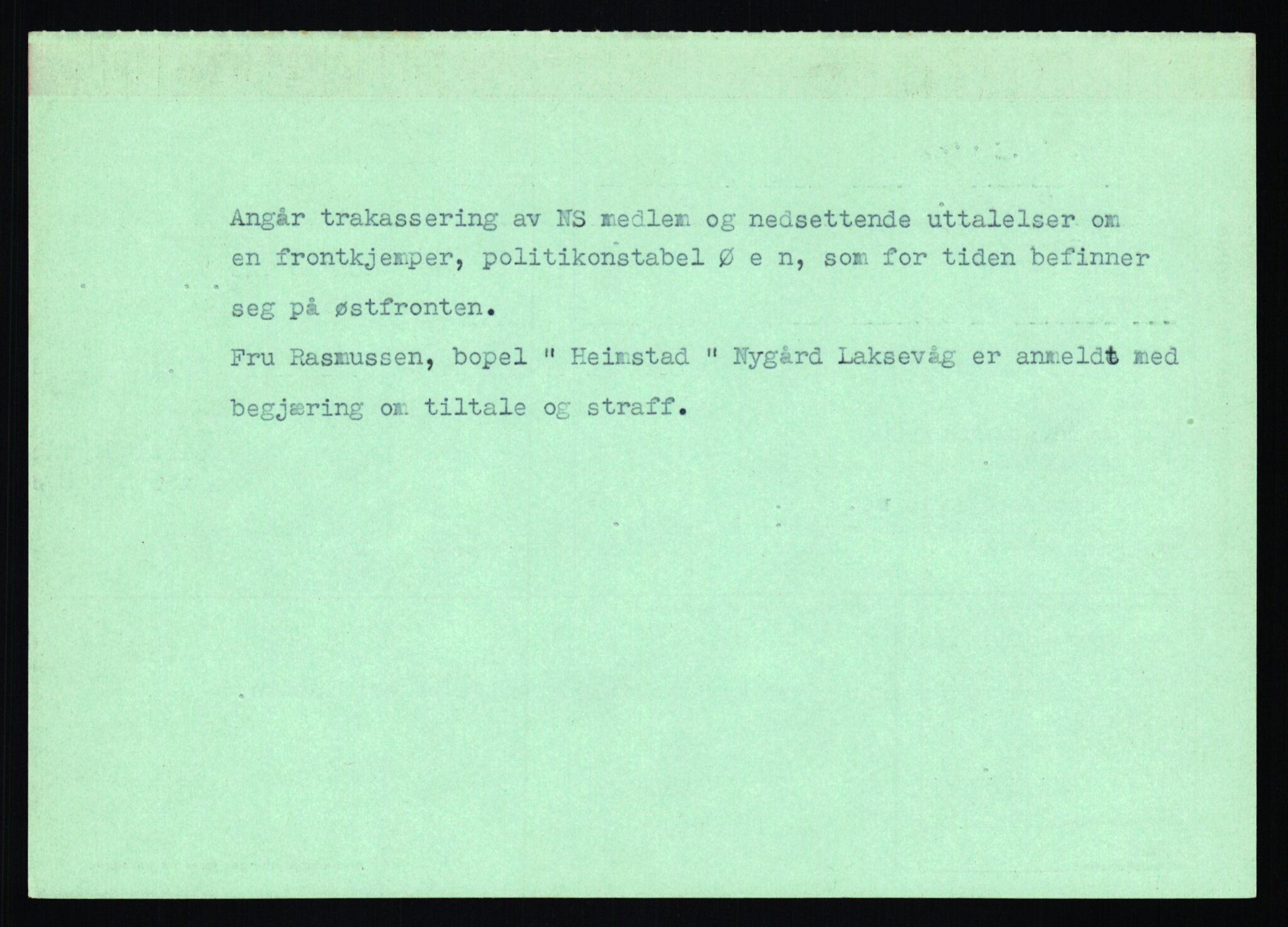 Statspolitiet - Hovedkontoret / Osloavdelingen, AV/RA-S-1329/C/Ca/L0016: Uberg - Øystese, 1943-1945, s. 3474