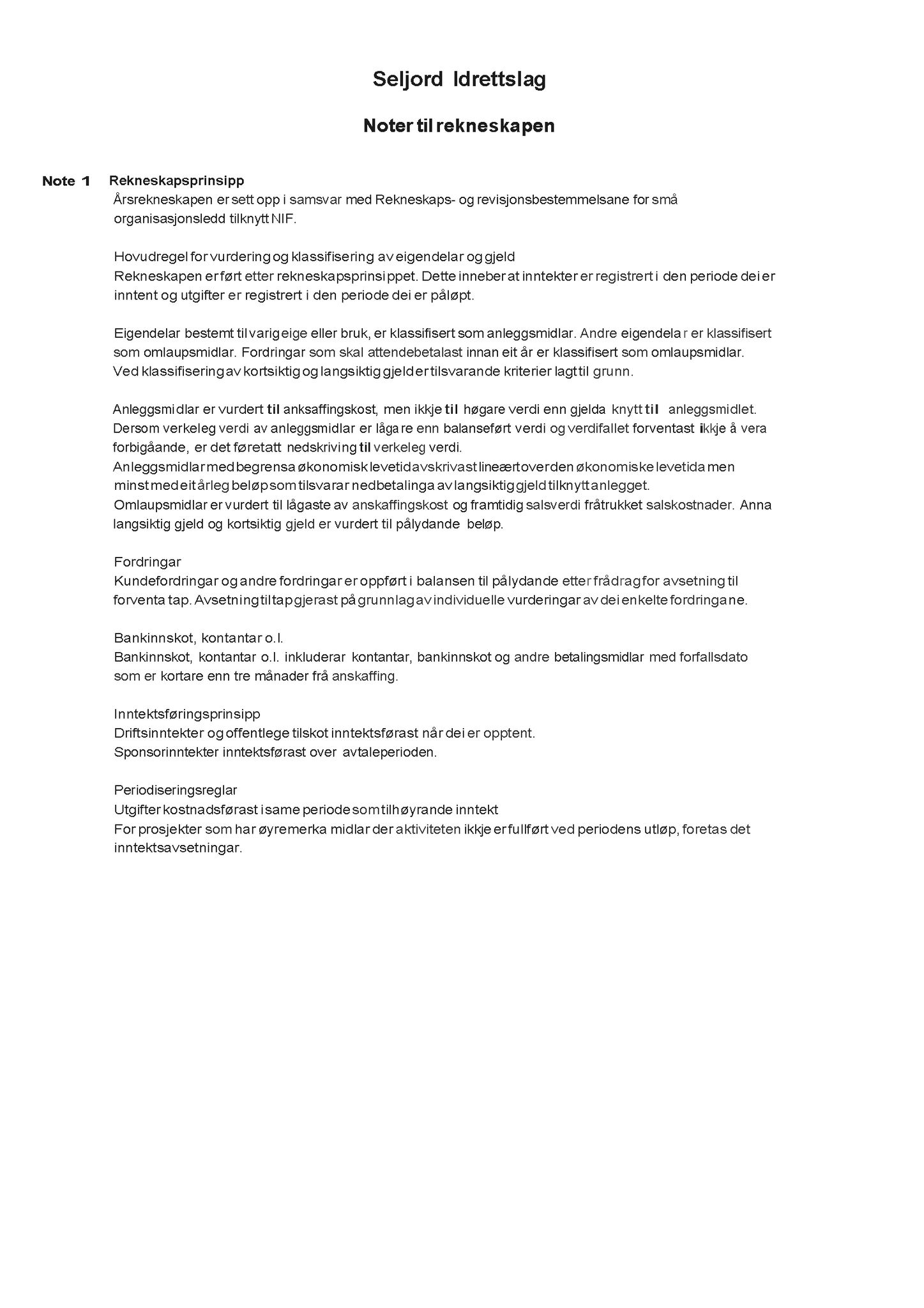 Seljord Idrettslag, VTM/A-1034/A/Ab/L0003: Årsmeldingar, 2015