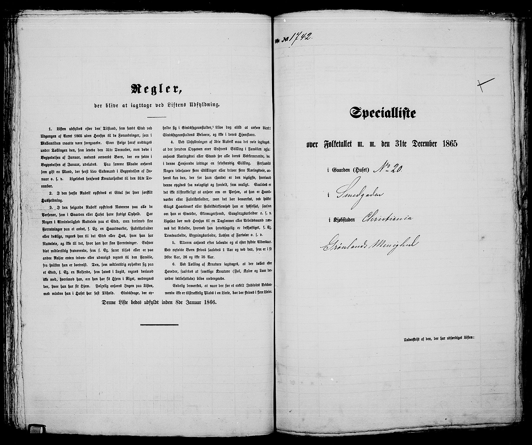 RA, Folketelling 1865 for 0301 Kristiania kjøpstad, 1865, s. 3924