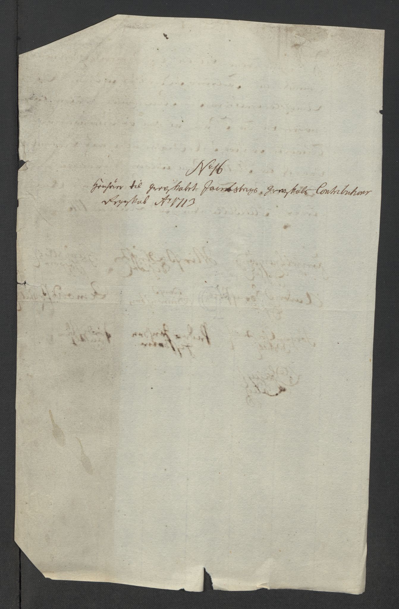 Rentekammeret inntil 1814, Reviderte regnskaper, Fogderegnskap, RA/EA-4092/R32/L1878: Fogderegnskap Jarlsberg grevskap, 1713, s. 246