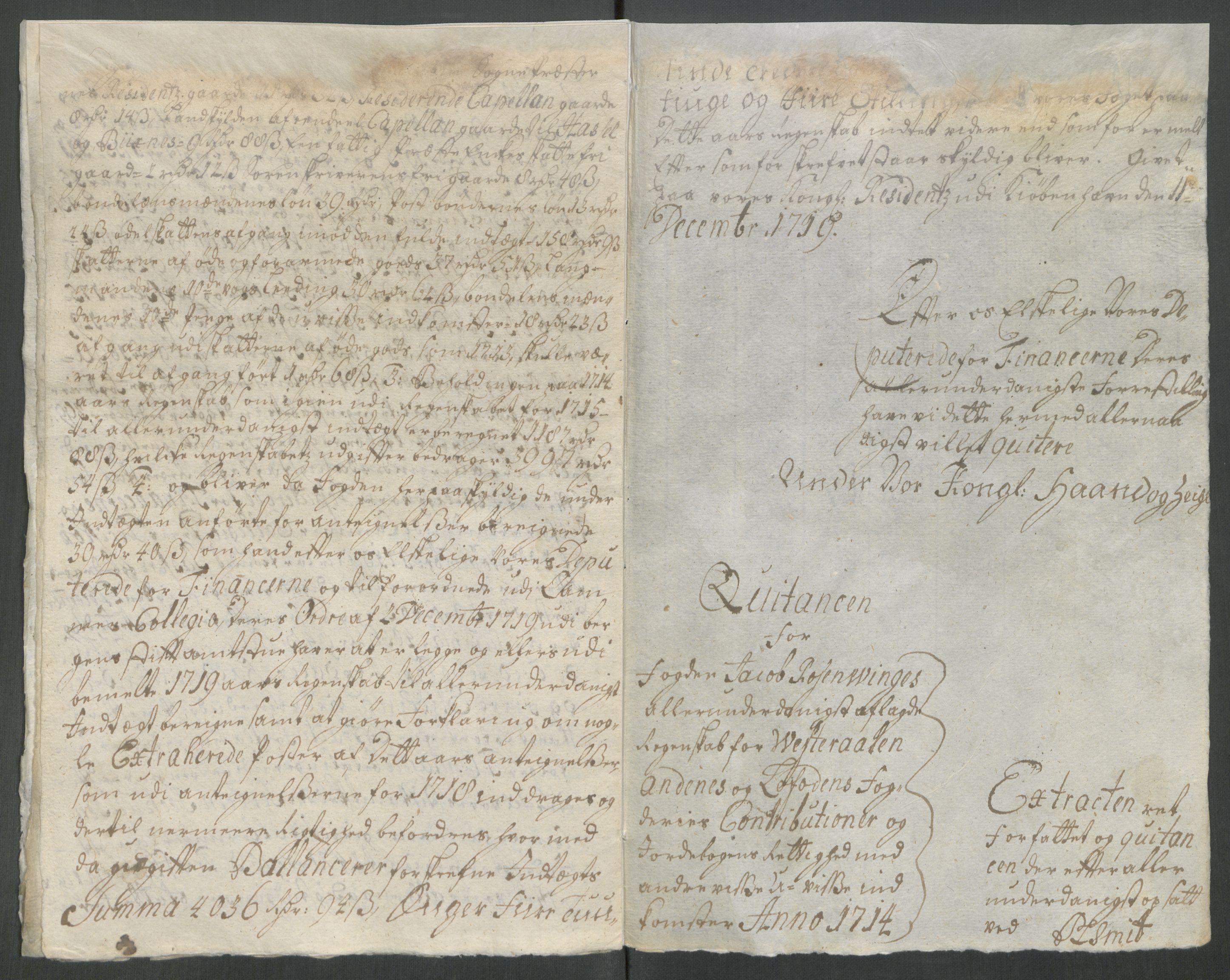 Rentekammeret inntil 1814, Reviderte regnskaper, Fogderegnskap, AV/RA-EA-4092/R67/L4680: Fogderegnskap Vesterålen, Andenes og Lofoten, 1714, s. 25