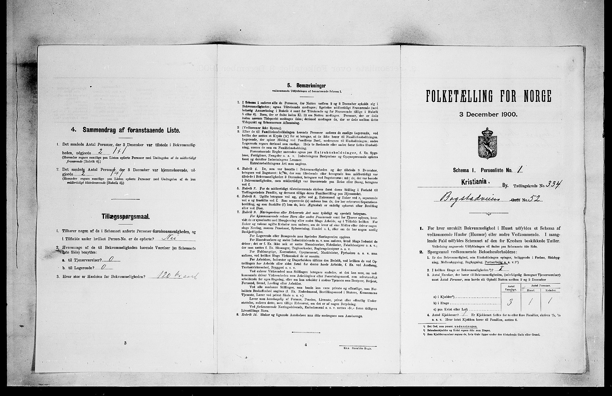 SAO, Folketelling 1900 for 0301 Kristiania kjøpstad, 1900, s. 6892