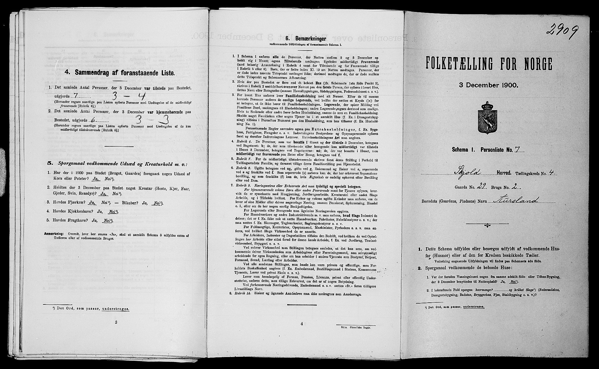 SAST, Folketelling 1900 for 1154 Skjold herred, 1900, s. 347