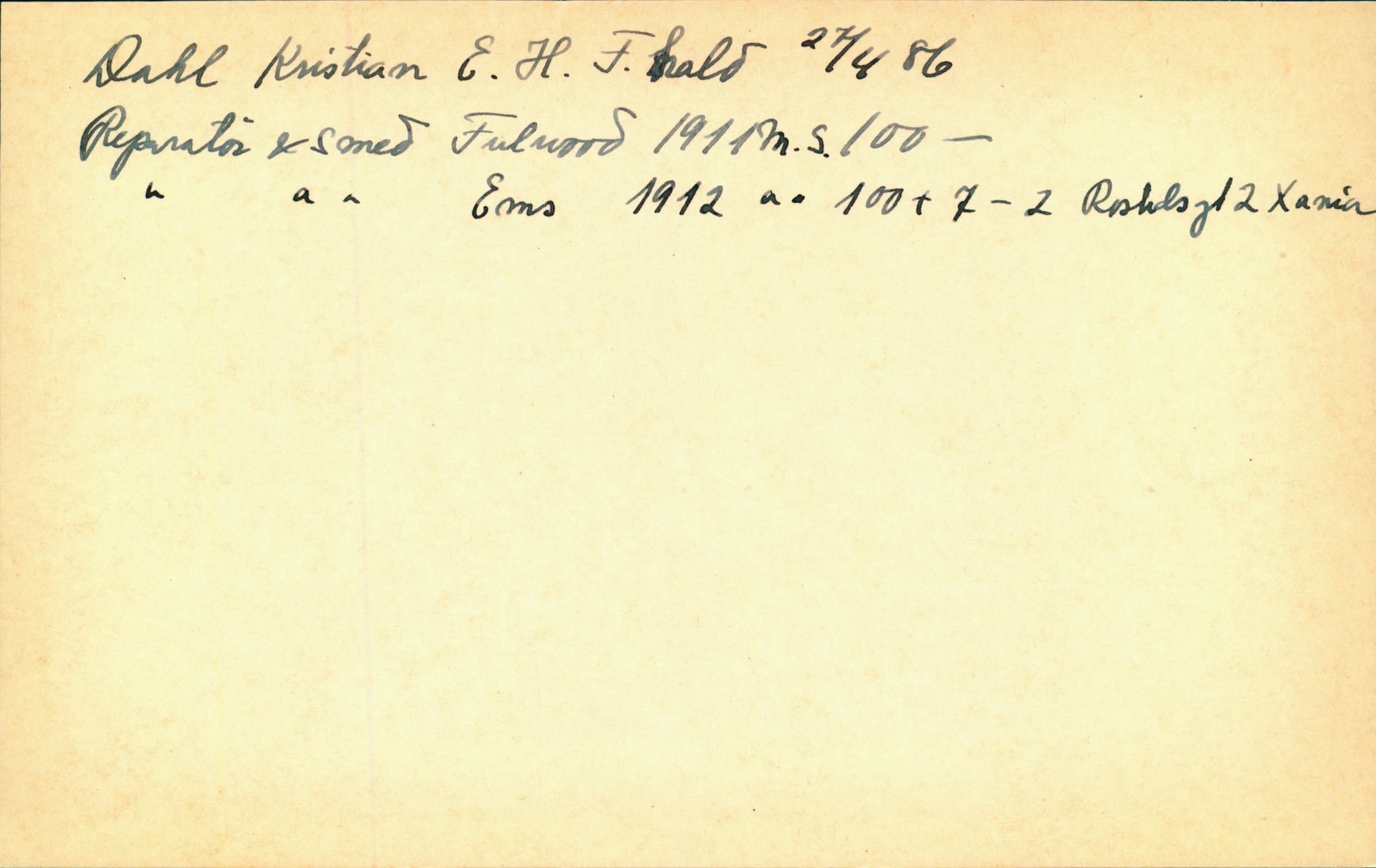 Hans Bogens samling, VEMU/ARS-A-1283/P/L0002: Mannskapskort, B - F, 1900-1930, s. 439