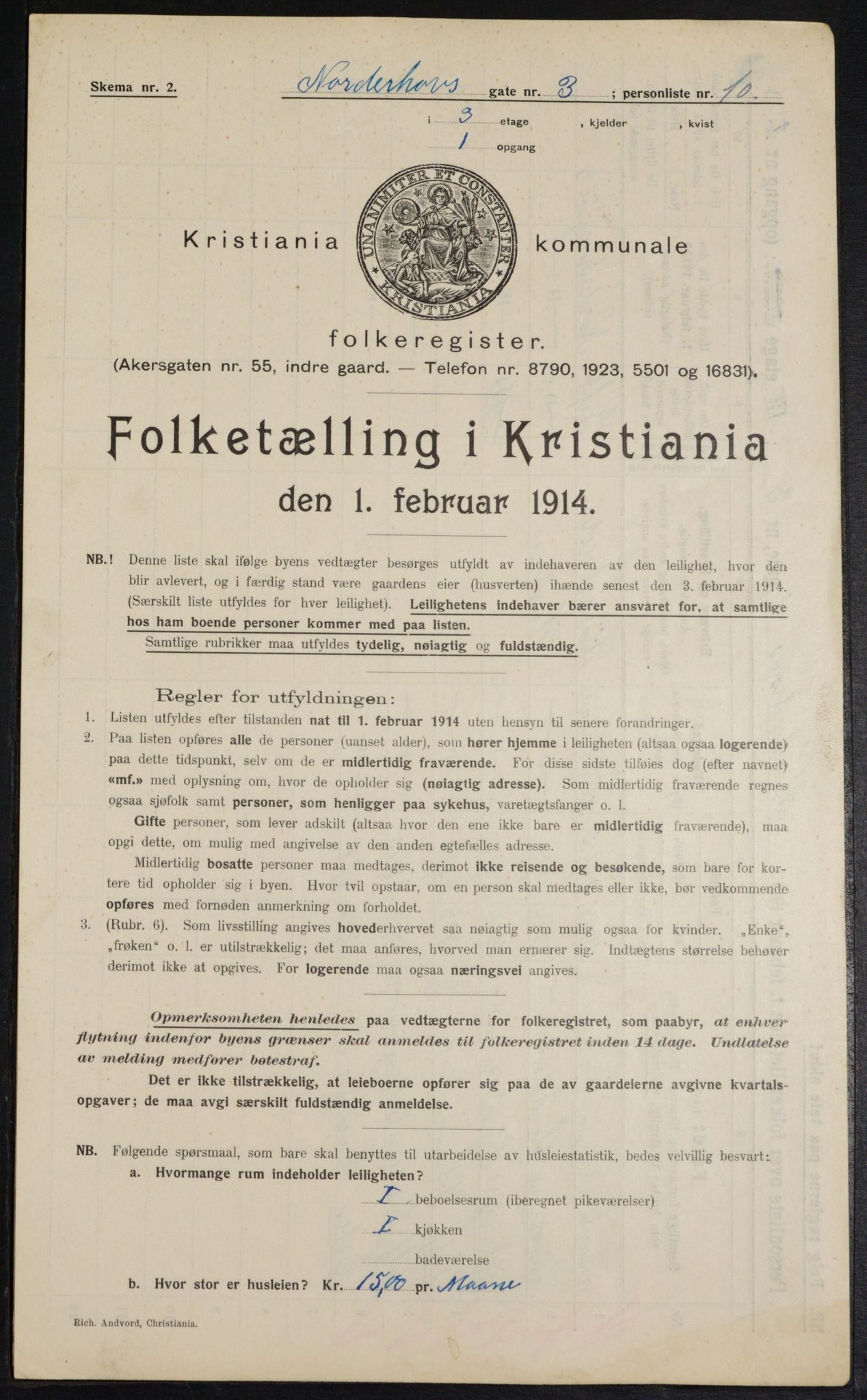 OBA, Kommunal folketelling 1.2.1914 for Kristiania, 1914, s. 72441