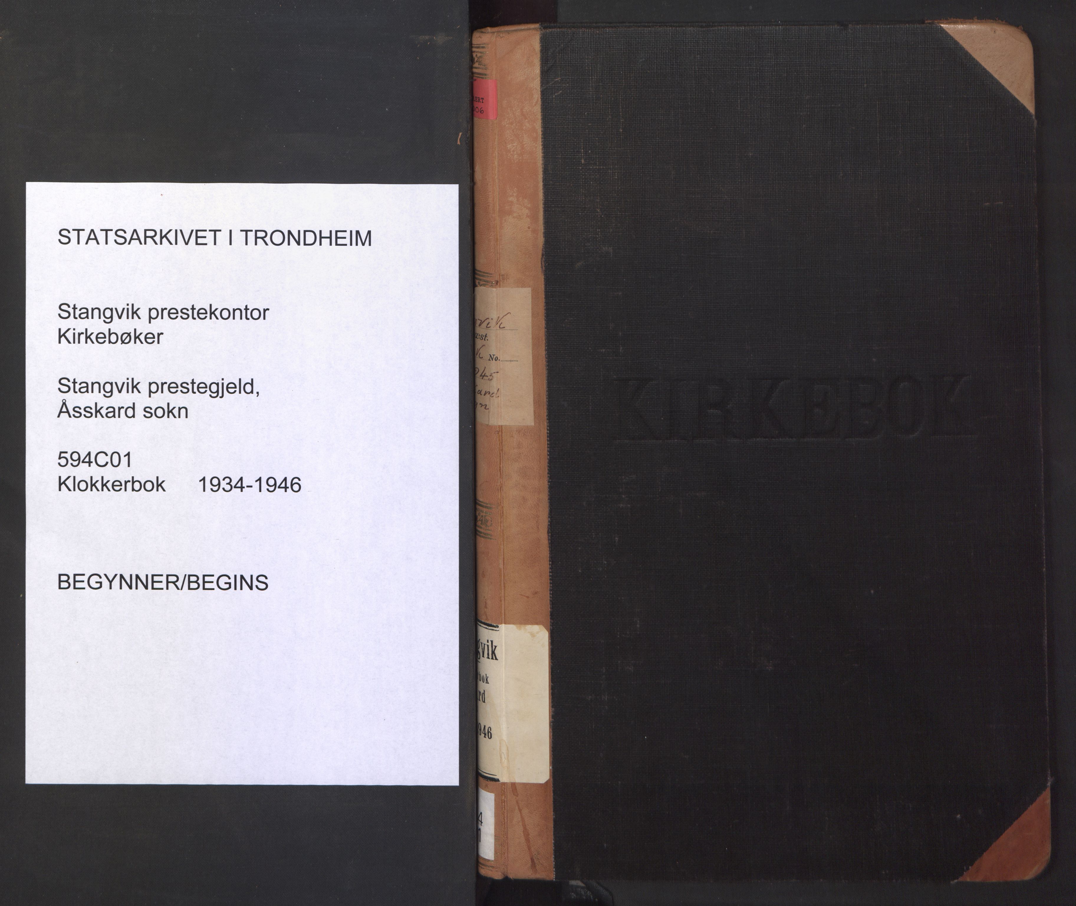 Ministerialprotokoller, klokkerbøker og fødselsregistre - Møre og Romsdal, AV/SAT-A-1454/594/L1038: Klokkerbok nr. 594C01, 1934-1946