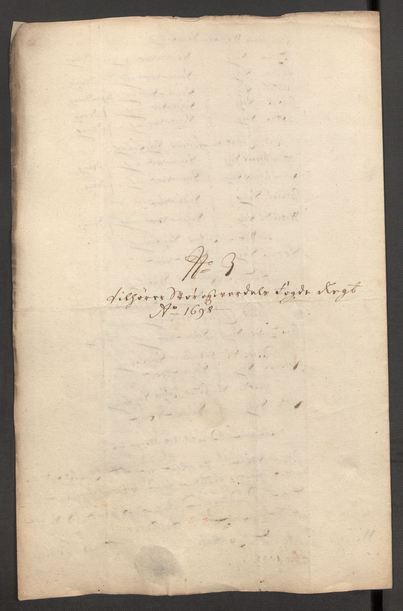 Rentekammeret inntil 1814, Reviderte regnskaper, Fogderegnskap, RA/EA-4092/R62/L4190: Fogderegnskap Stjørdal og Verdal, 1698, s. 192