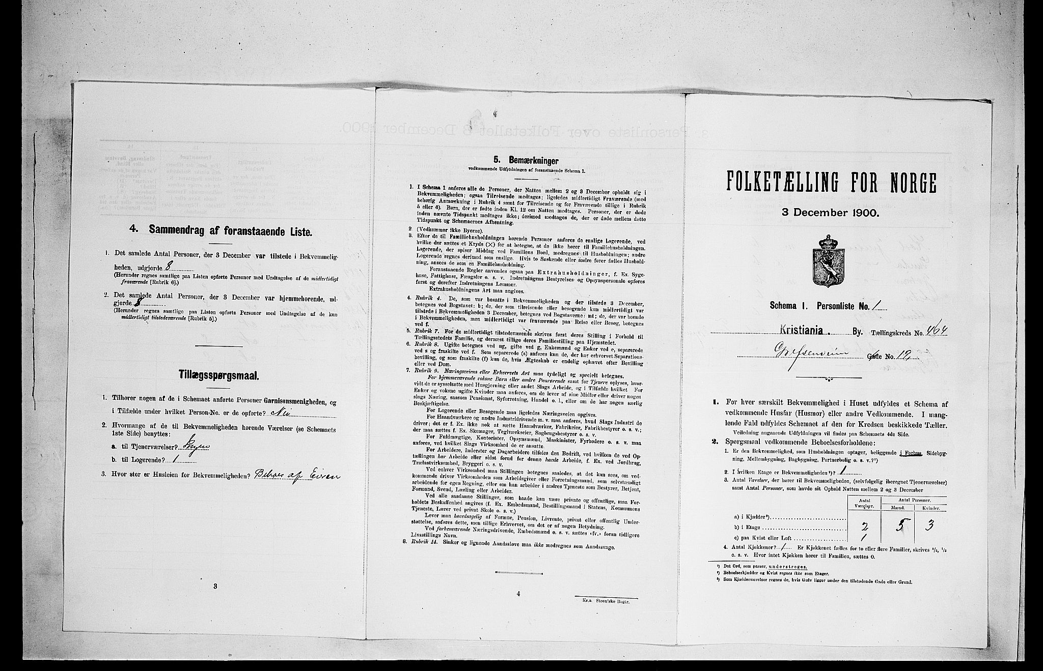 SAO, Folketelling 1900 for 0301 Kristiania kjøpstad, 1900, s. 27879