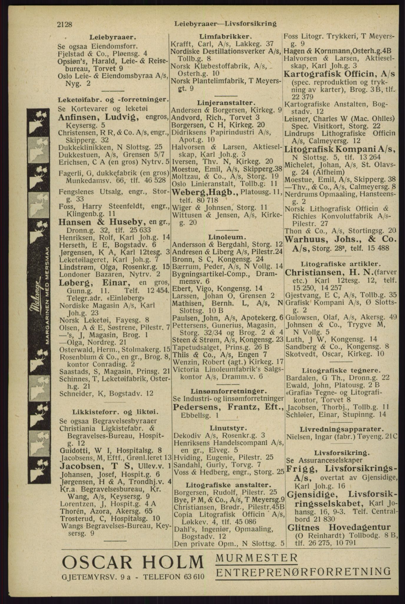 Kristiania/Oslo adressebok, PUBL/-, 1929, s. 2128