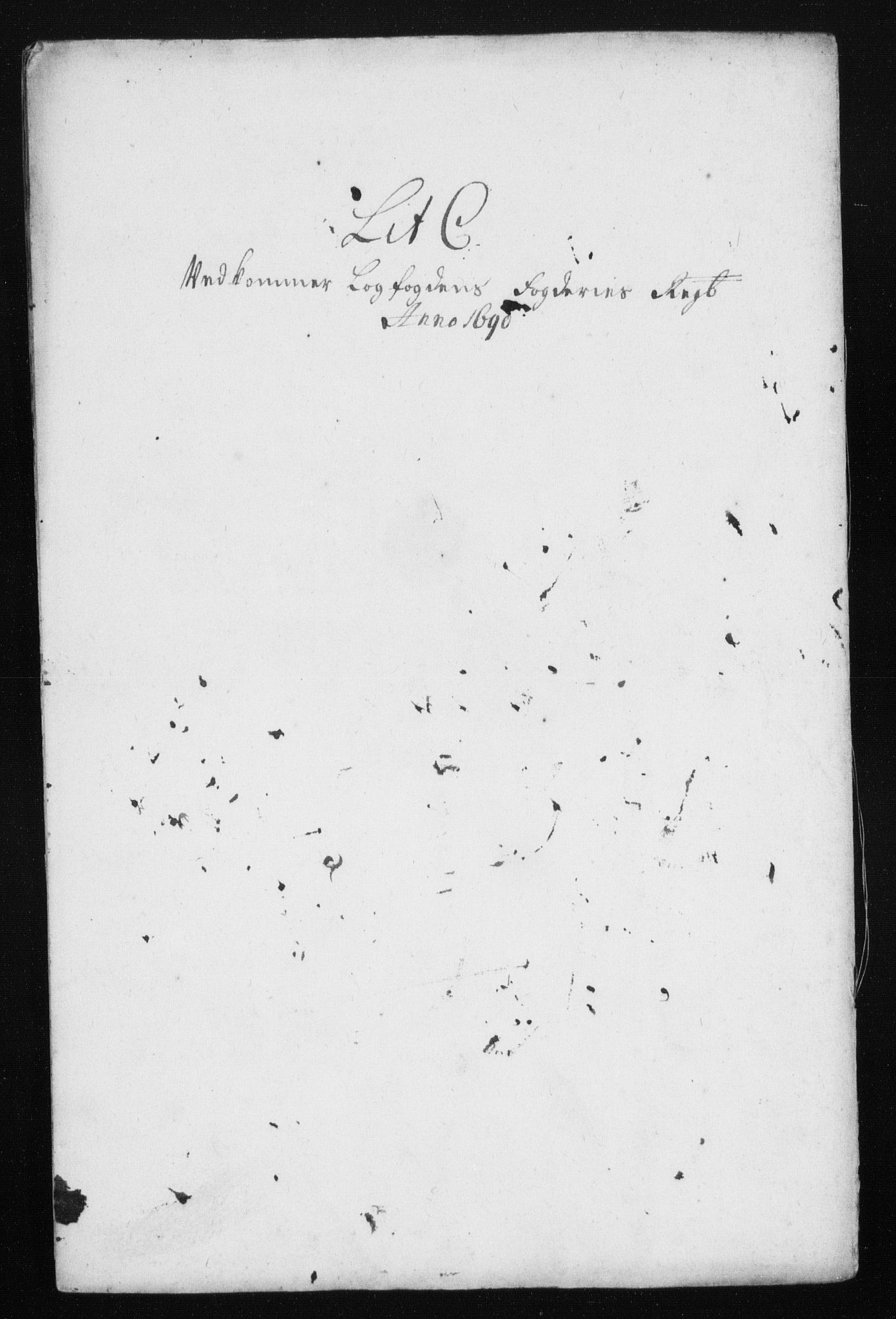 Rentekammeret inntil 1814, Reviderte regnskaper, Stiftamtstueregnskaper, Trondheim stiftamt og Nordland amt, AV/RA-EA-6044/R/Rh/L0015: Nordland amt, 1690