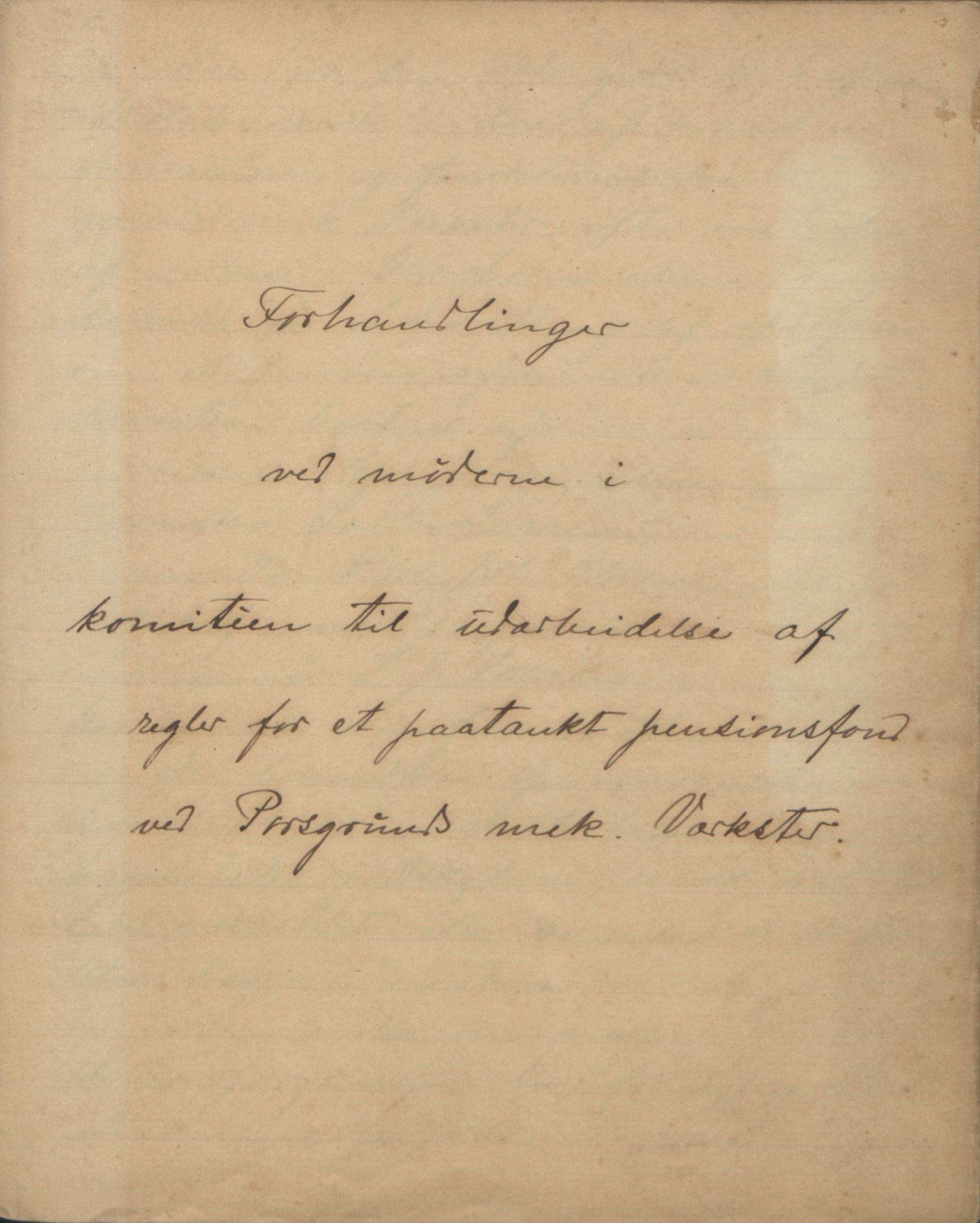 Porsgrunn mekaniske verksteds spare og understøttelseskasses arkiv, AAT/AAT-805081/A/L0001: Møtebok, 1903-1917