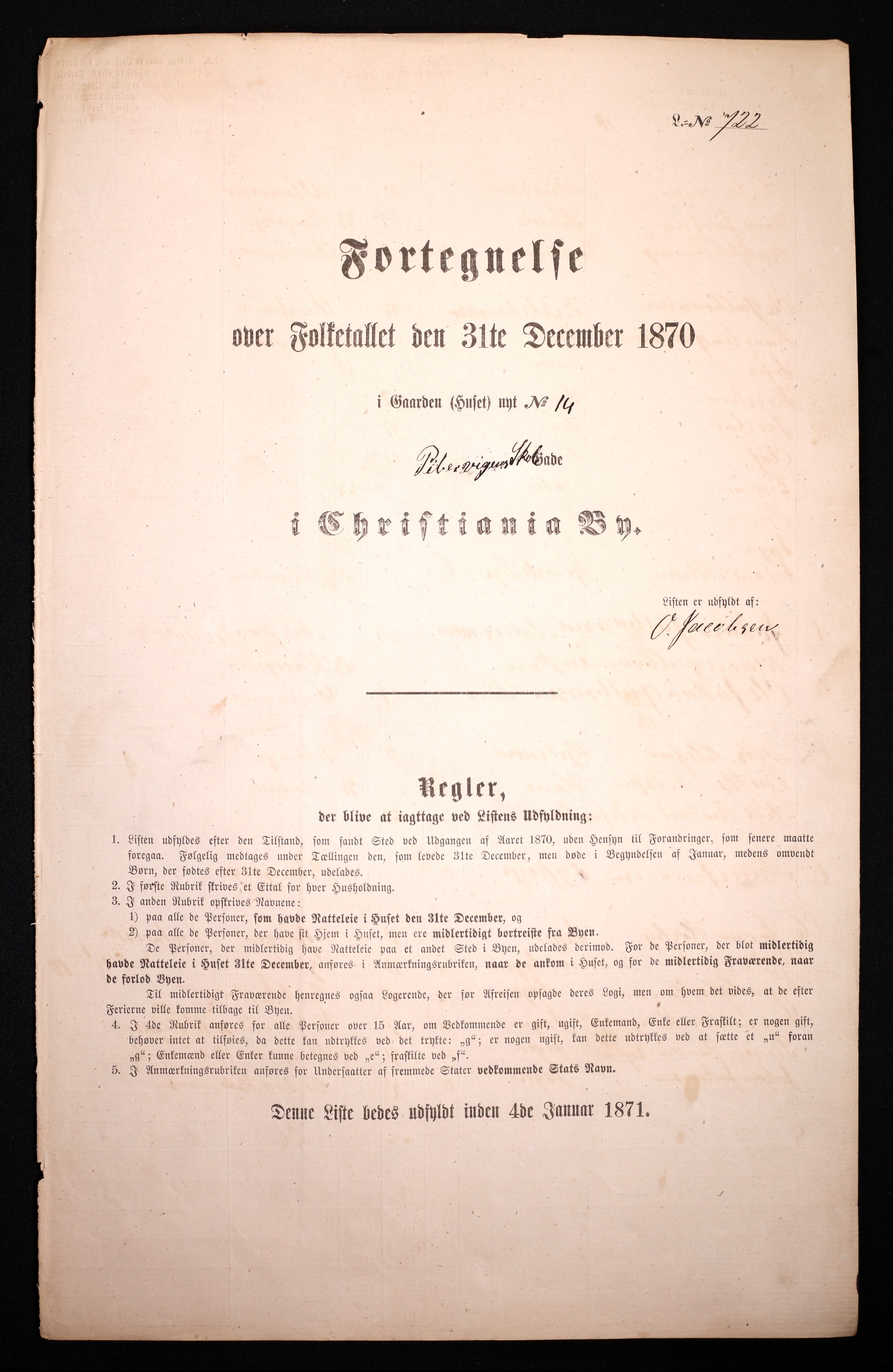 RA, Folketelling 1870 for 0301 Kristiania kjøpstad, 1870, s. 3432