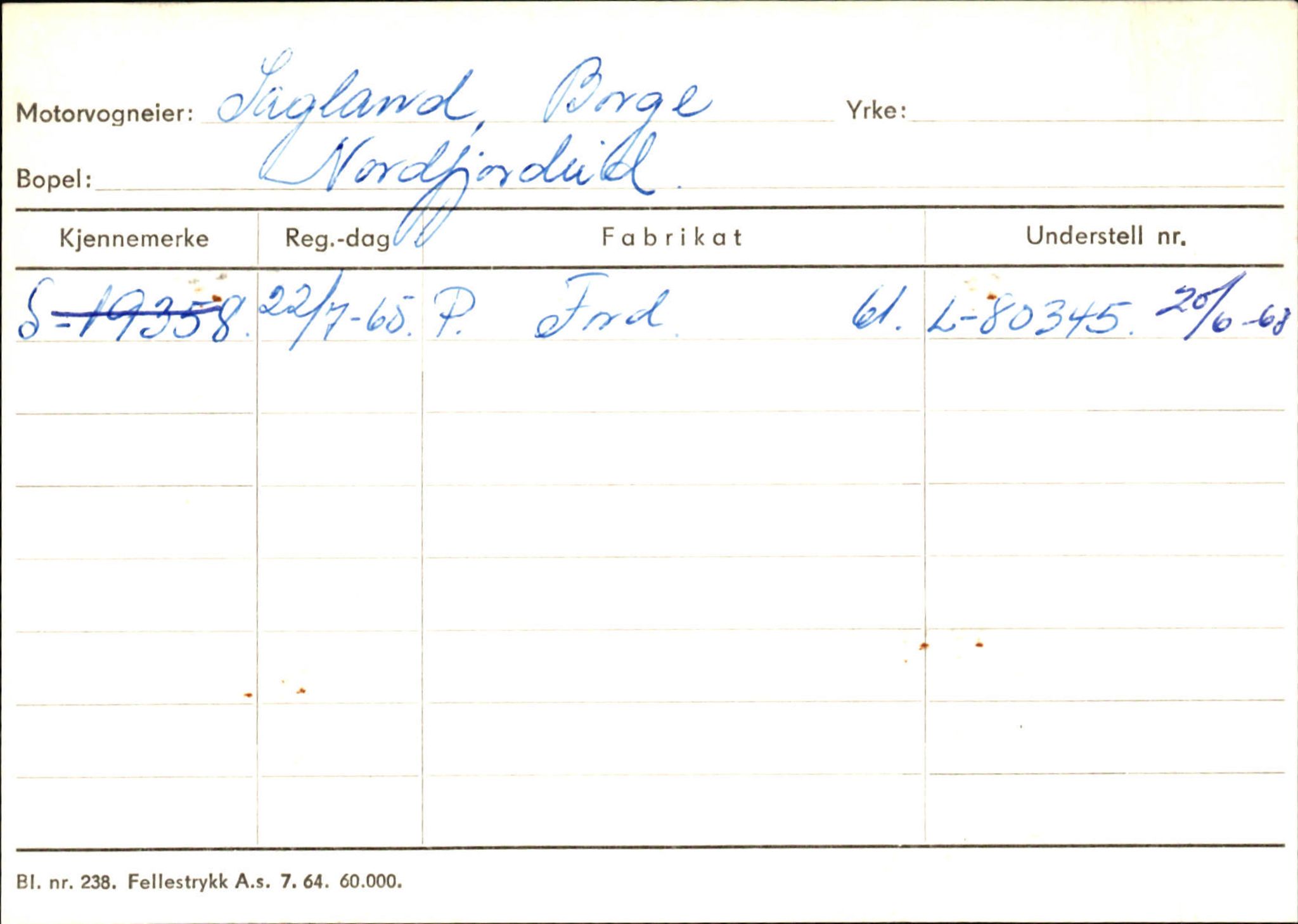 Statens vegvesen, Sogn og Fjordane vegkontor, SAB/A-5301/4/F/L0129: Eigarregistrer Eid A-S, 1945-1975, s. 2296