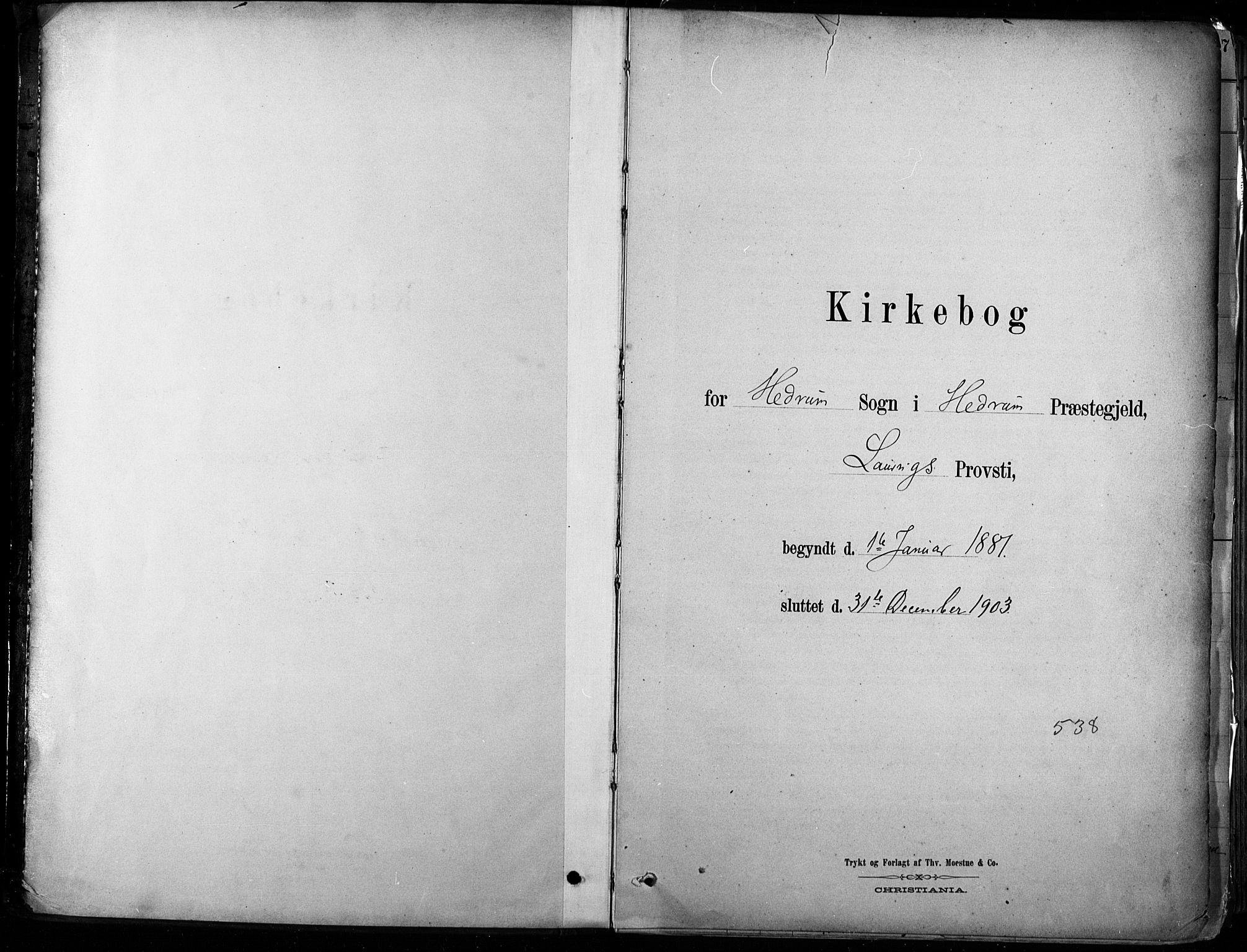 Hedrum kirkebøker, SAKO/A-344/F/Fa/L0009: Ministerialbok nr. I 9, 1881-1903