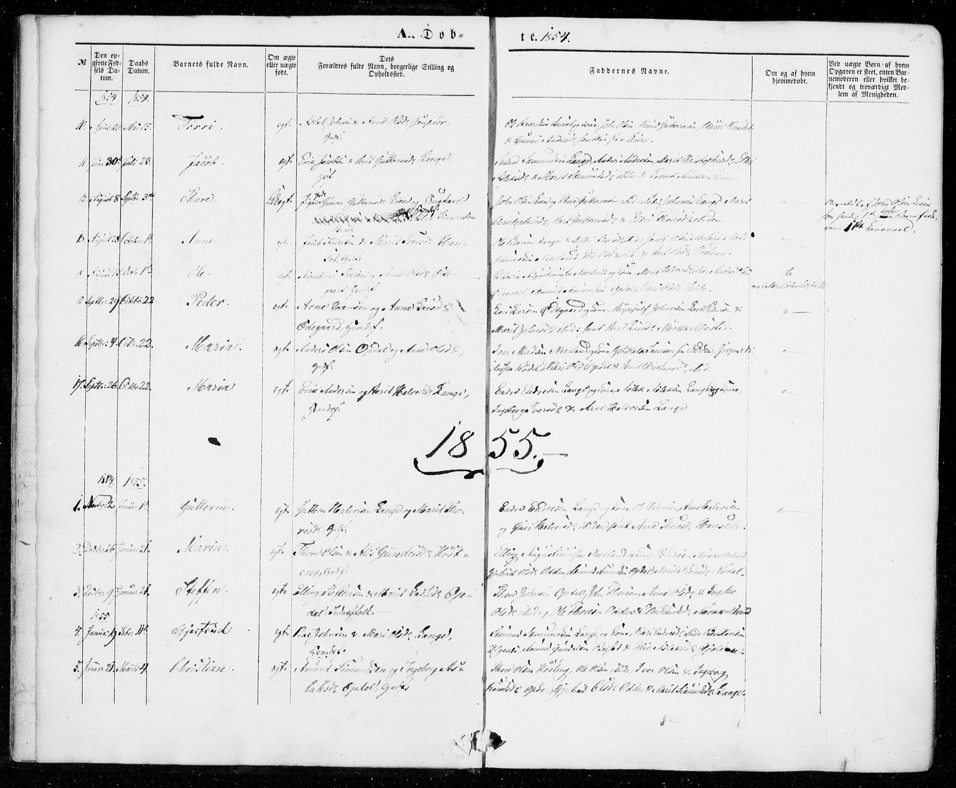 Ministerialprotokoller, klokkerbøker og fødselsregistre - Møre og Romsdal, AV/SAT-A-1454/554/L0643: Ministerialbok nr. 554A01, 1846-1879, s. 11