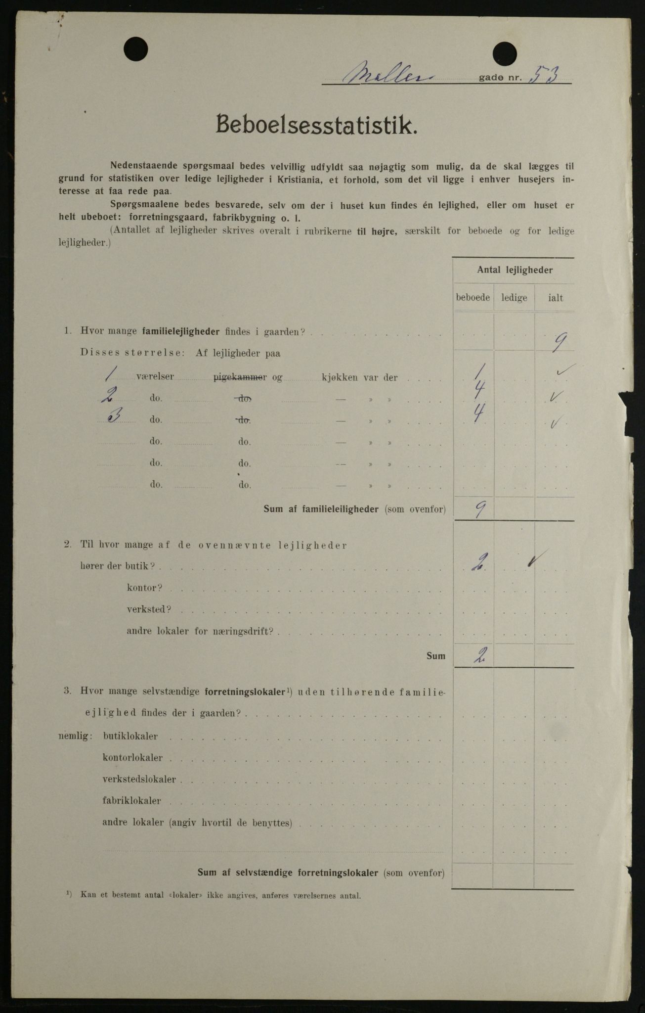 OBA, Kommunal folketelling 1.2.1908 for Kristiania kjøpstad, 1908, s. 61857