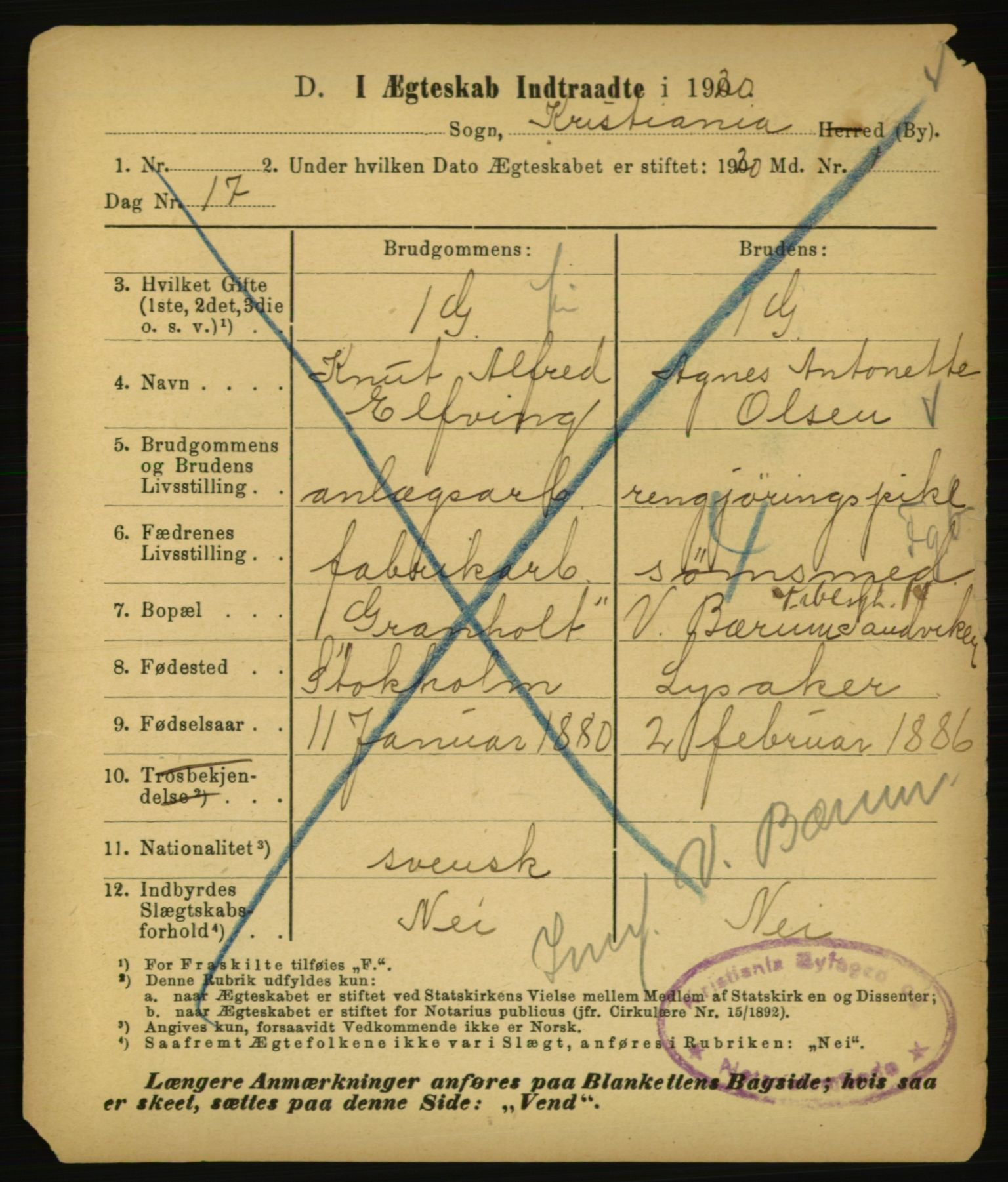 Statistisk sentralbyrå, Sosiodemografiske emner, Befolkning, AV/RA-S-2228/E/L0018: Fødte, gifte, døde dissentere., 1920, s. 3695