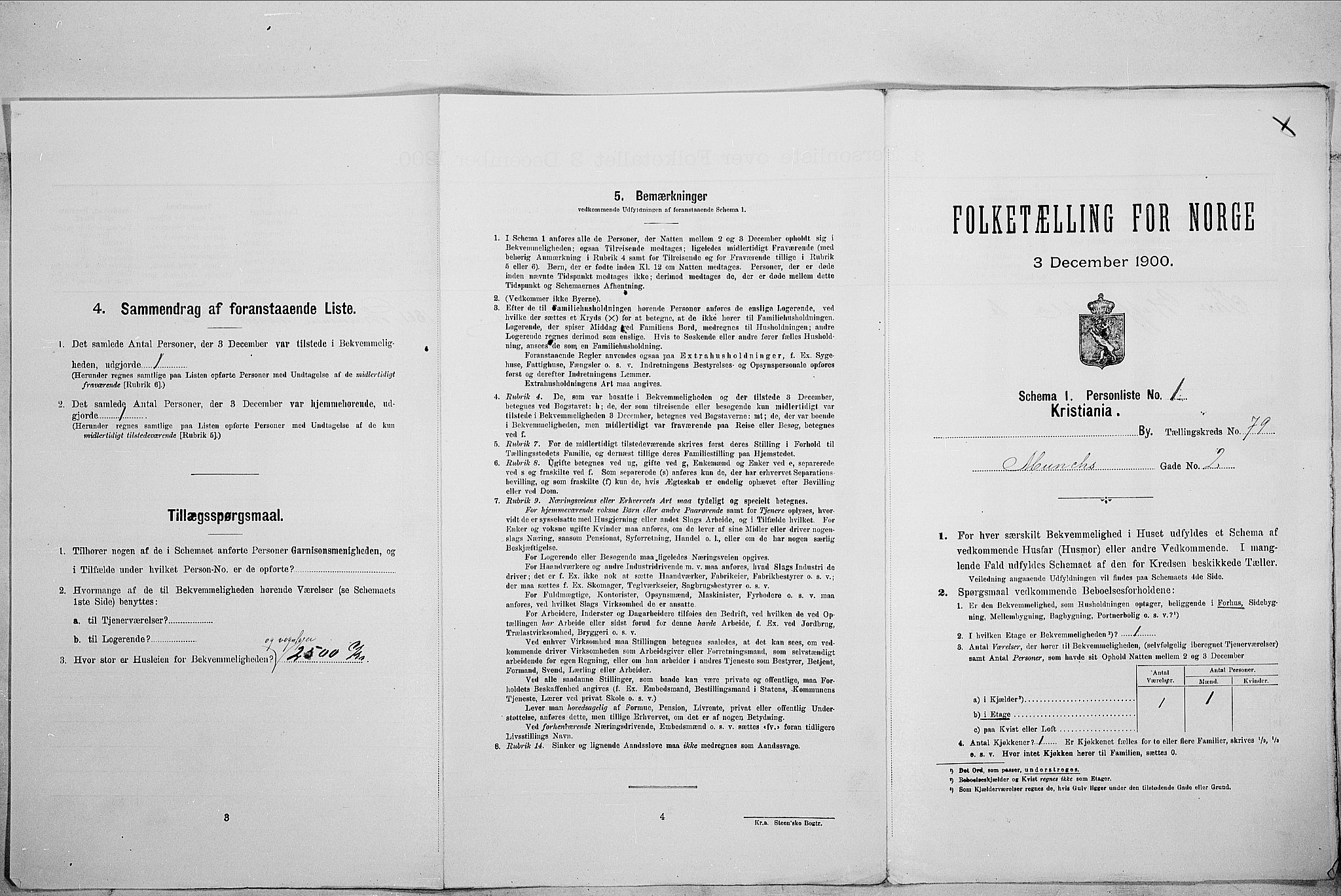 SAO, Folketelling 1900 for 0301 Kristiania kjøpstad, 1900, s. 60329