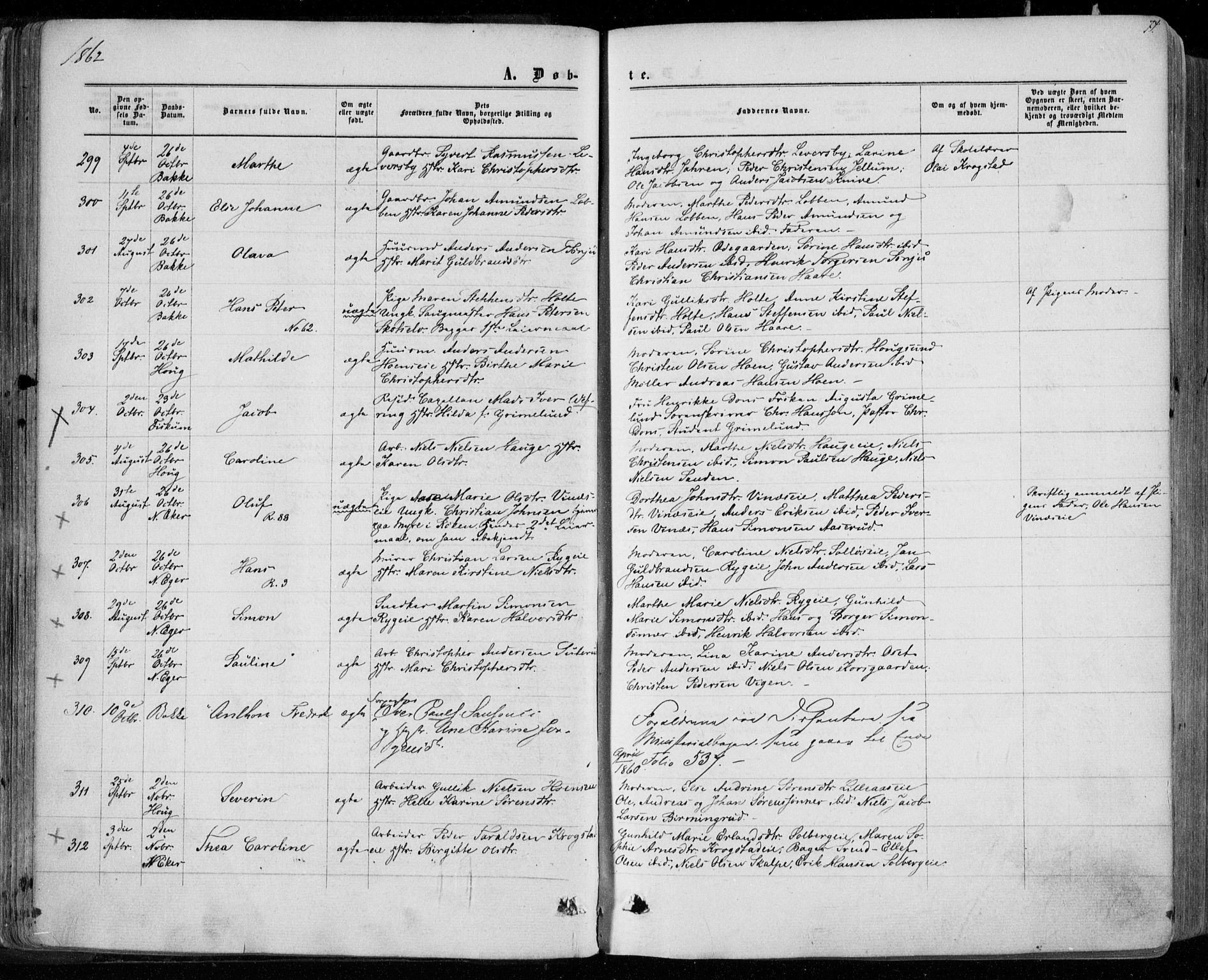 Eiker kirkebøker, AV/SAKO-A-4/F/Fa/L0016: Ministerialbok nr. I 16, 1860-1868, s. 74