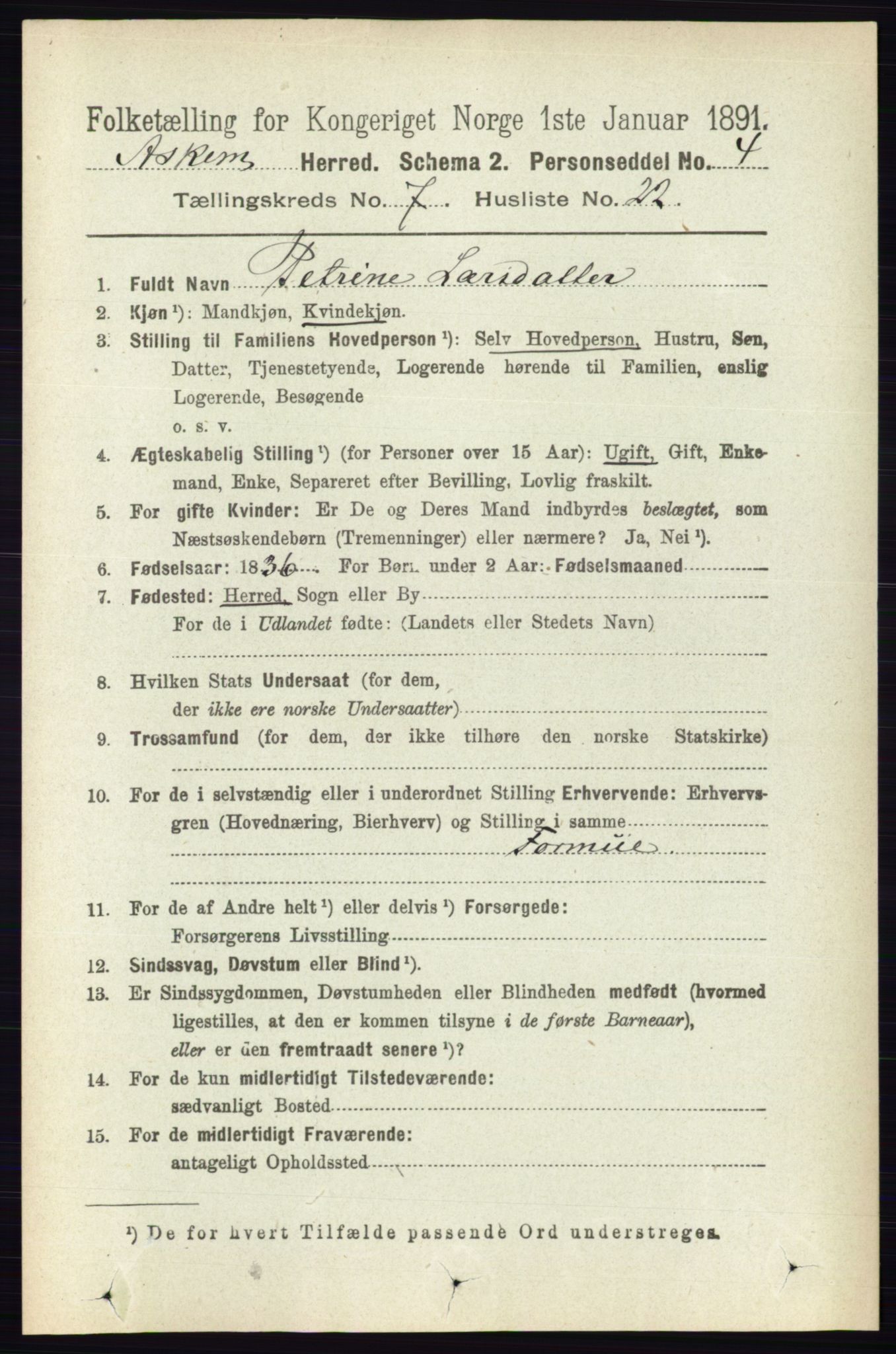 RA, Folketelling 1891 for 0124 Askim herred, 1891, s. 1133