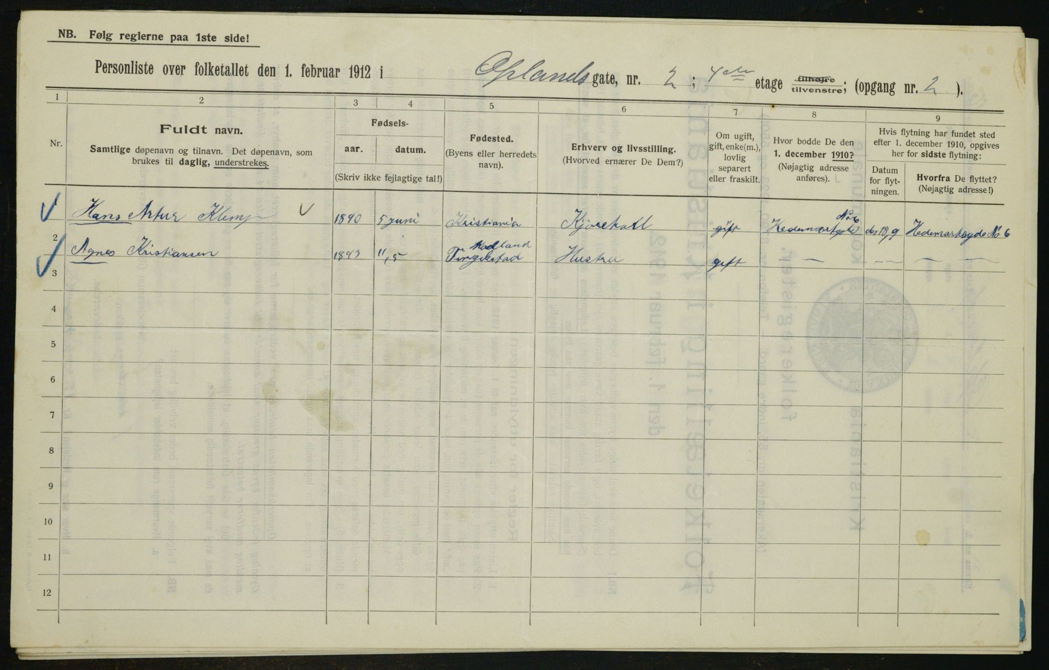 OBA, Kommunal folketelling 1.2.1912 for Kristiania, 1912, s. 76329