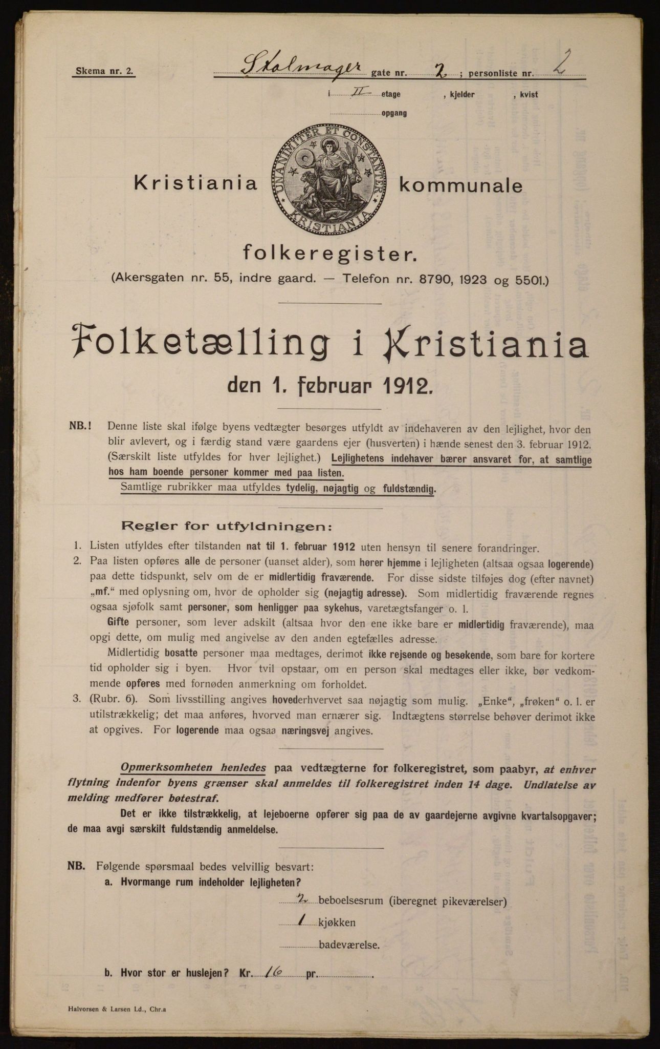 OBA, Kommunal folketelling 1.2.1912 for Kristiania, 1912, s. 102657