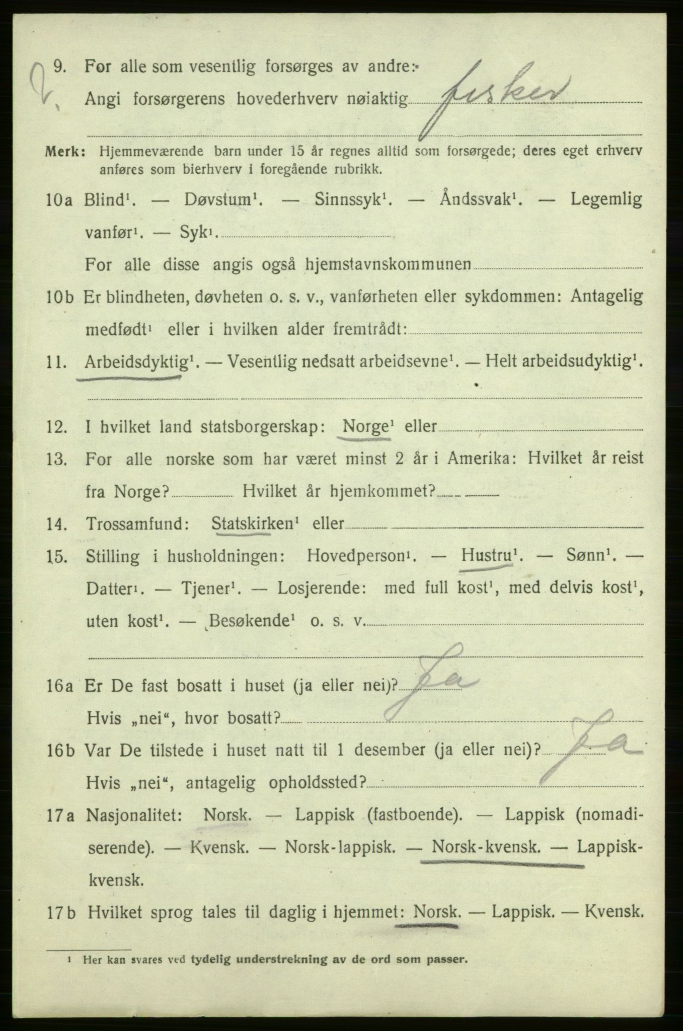 SATØ, Folketelling 1920 for 2018 Måsøy herred, 1920, s. 2043
