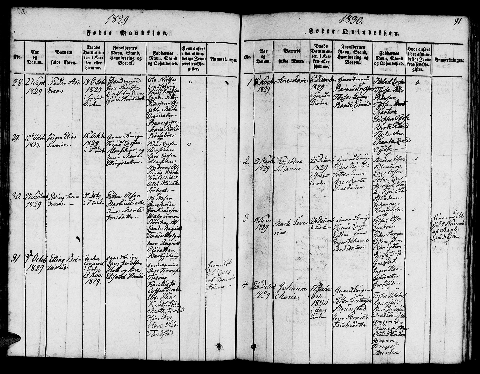 Ministerialprotokoller, klokkerbøker og fødselsregistre - Møre og Romsdal, AV/SAT-A-1454/522/L0322: Klokkerbok nr. 522C01, 1816-1830, s. 91