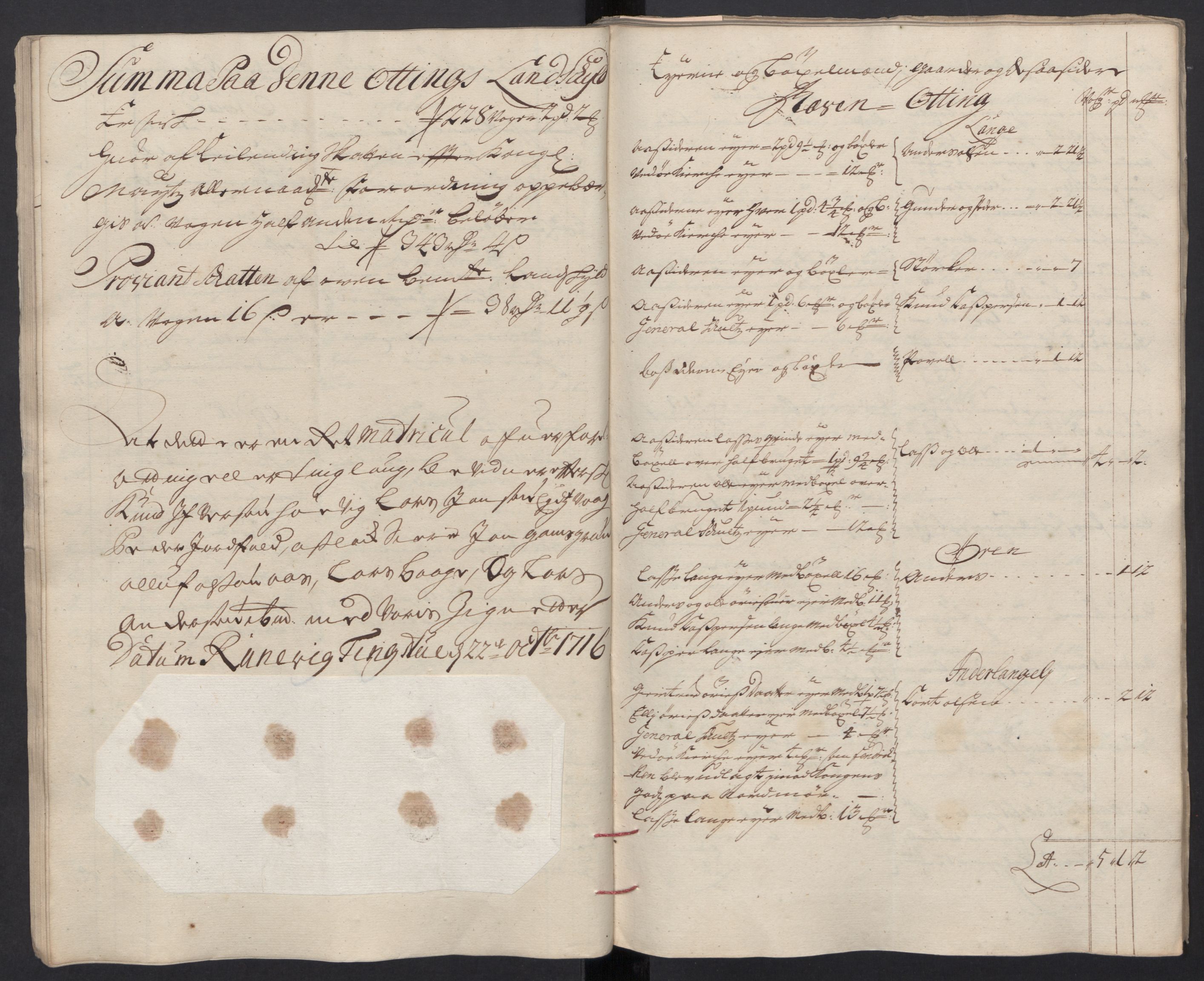 Rentekammeret inntil 1814, Reviderte regnskaper, Fogderegnskap, RA/EA-4092/R55/L3663: Fogderegnskap Romsdal, 1715-1716, s. 289