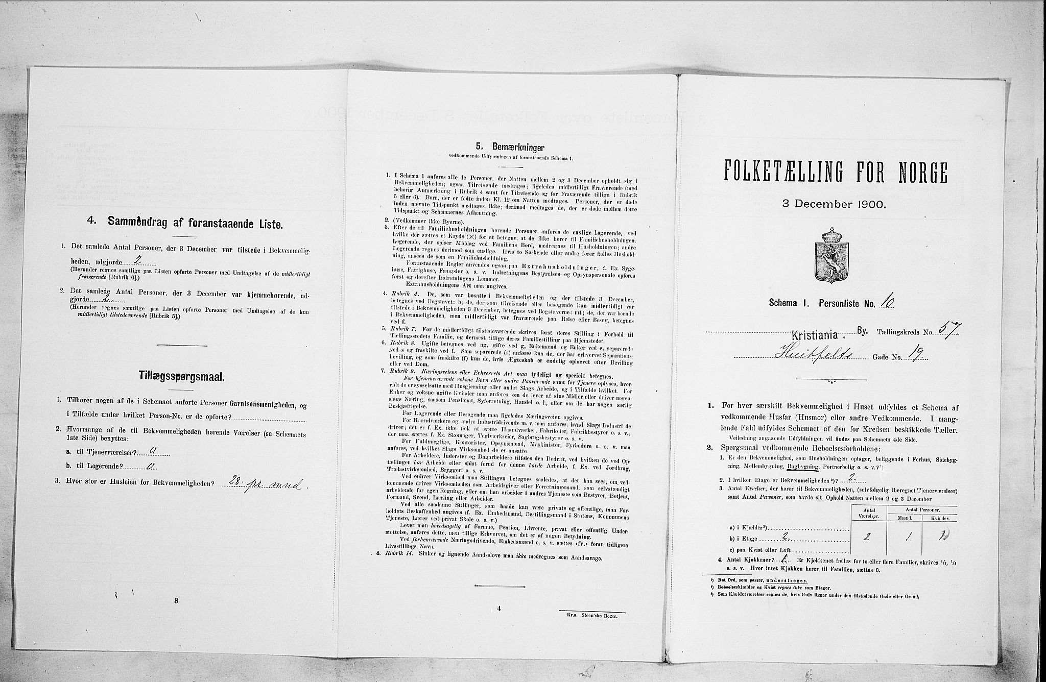 SAO, Folketelling 1900 for 0301 Kristiania kjøpstad, 1900, s. 39386