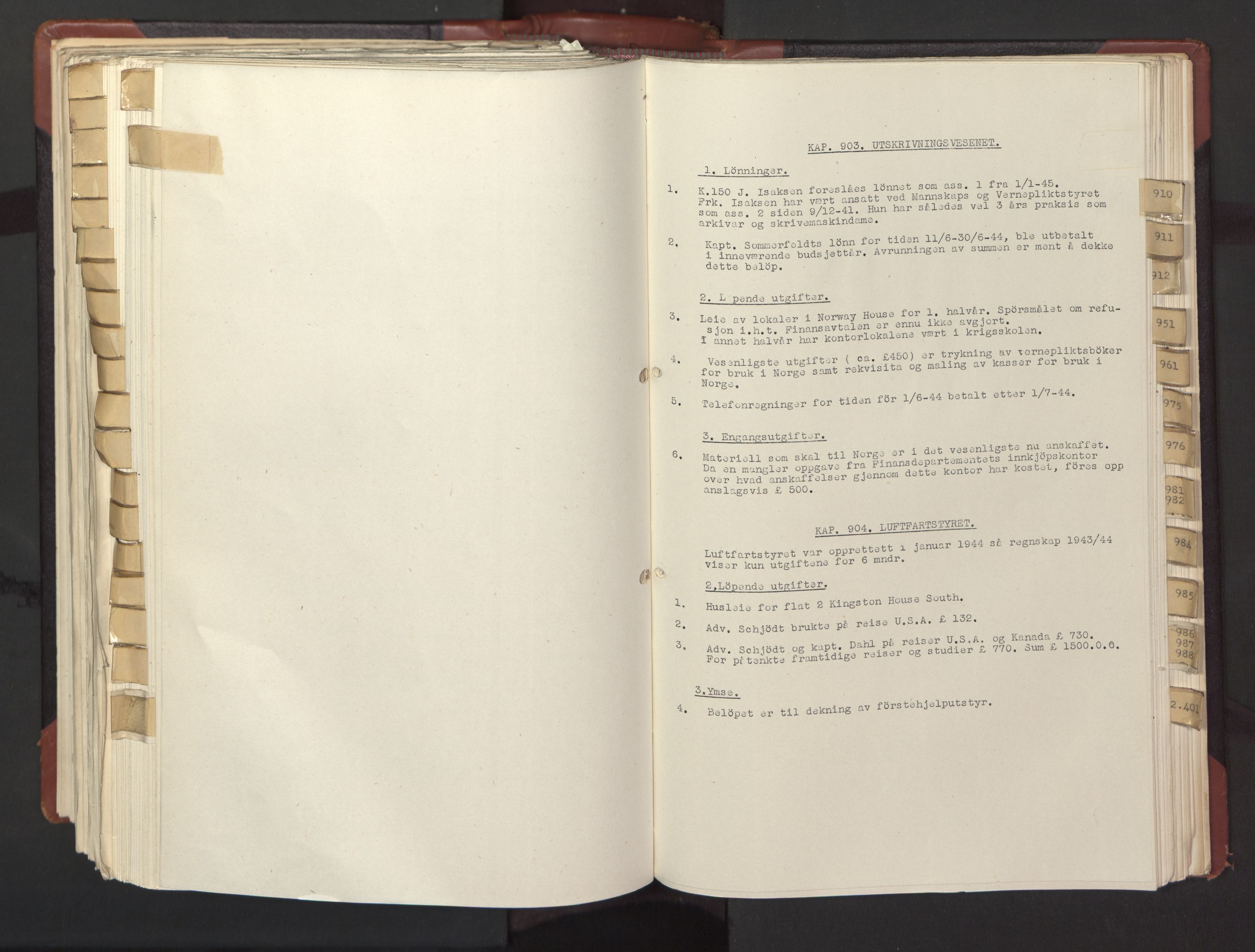 Statsrådssekretariatet, AV/RA-S-1001/A/Ac/L0126: Kgl. res. 12/1-25/5, 1945, s. 497