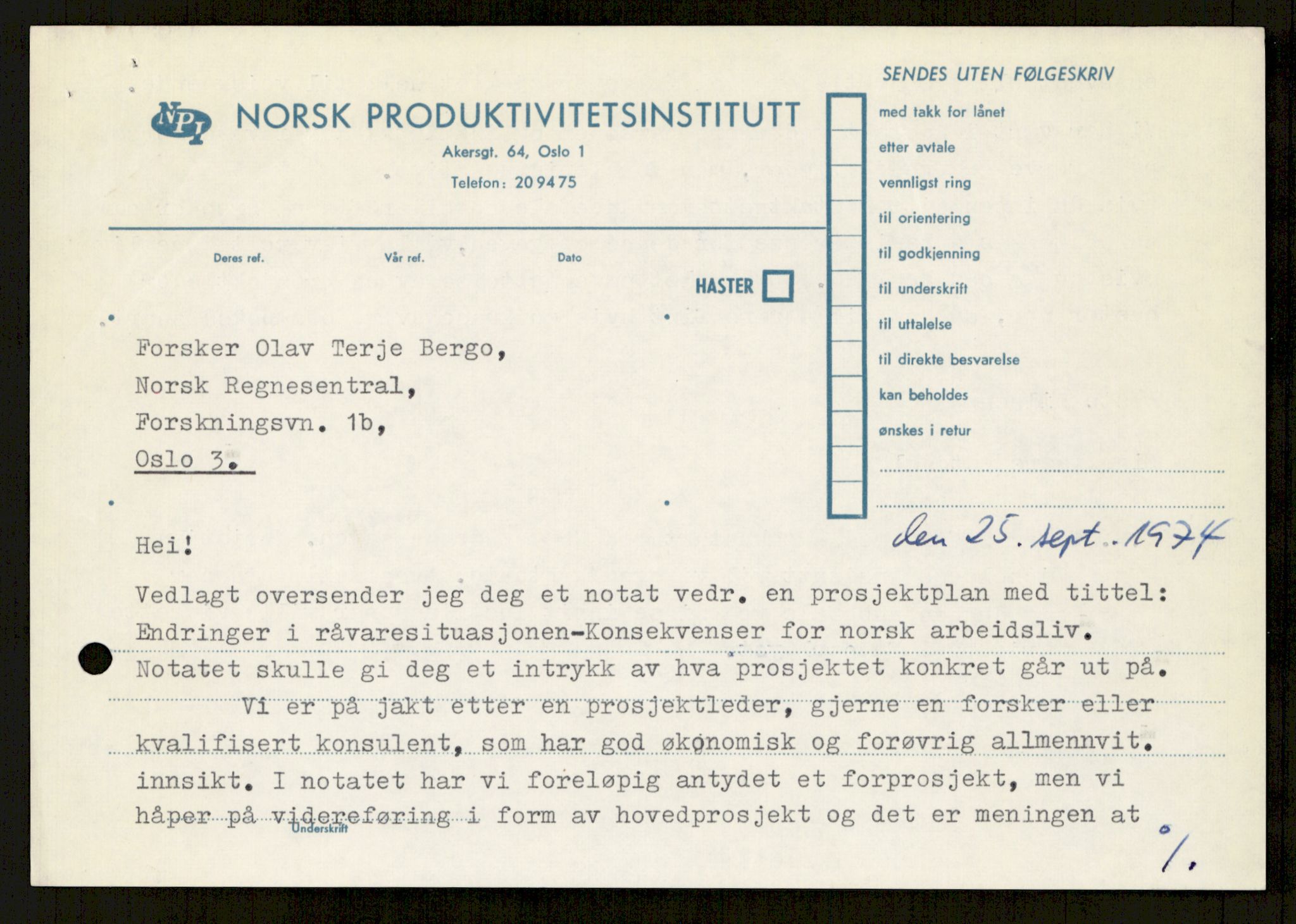 Nygaard, Kristen, RA/PA-1398/F/Fi/L0002: Fagbevegelse, demokrati, Jern- og Metallprosjektet, 1970-2002, s. 564