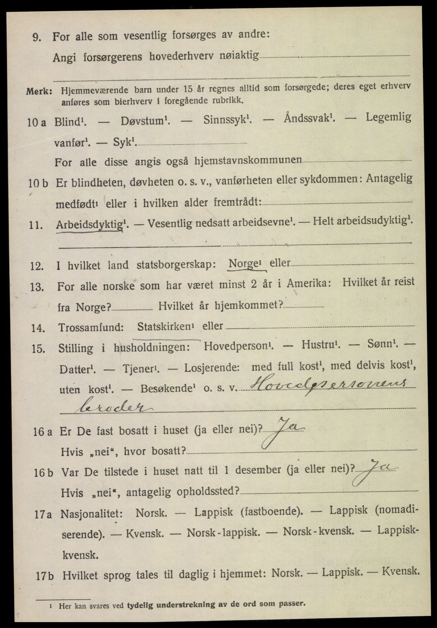 SAT, Folketelling 1920 for 1727 Beitstad herred, 1920, s. 3276