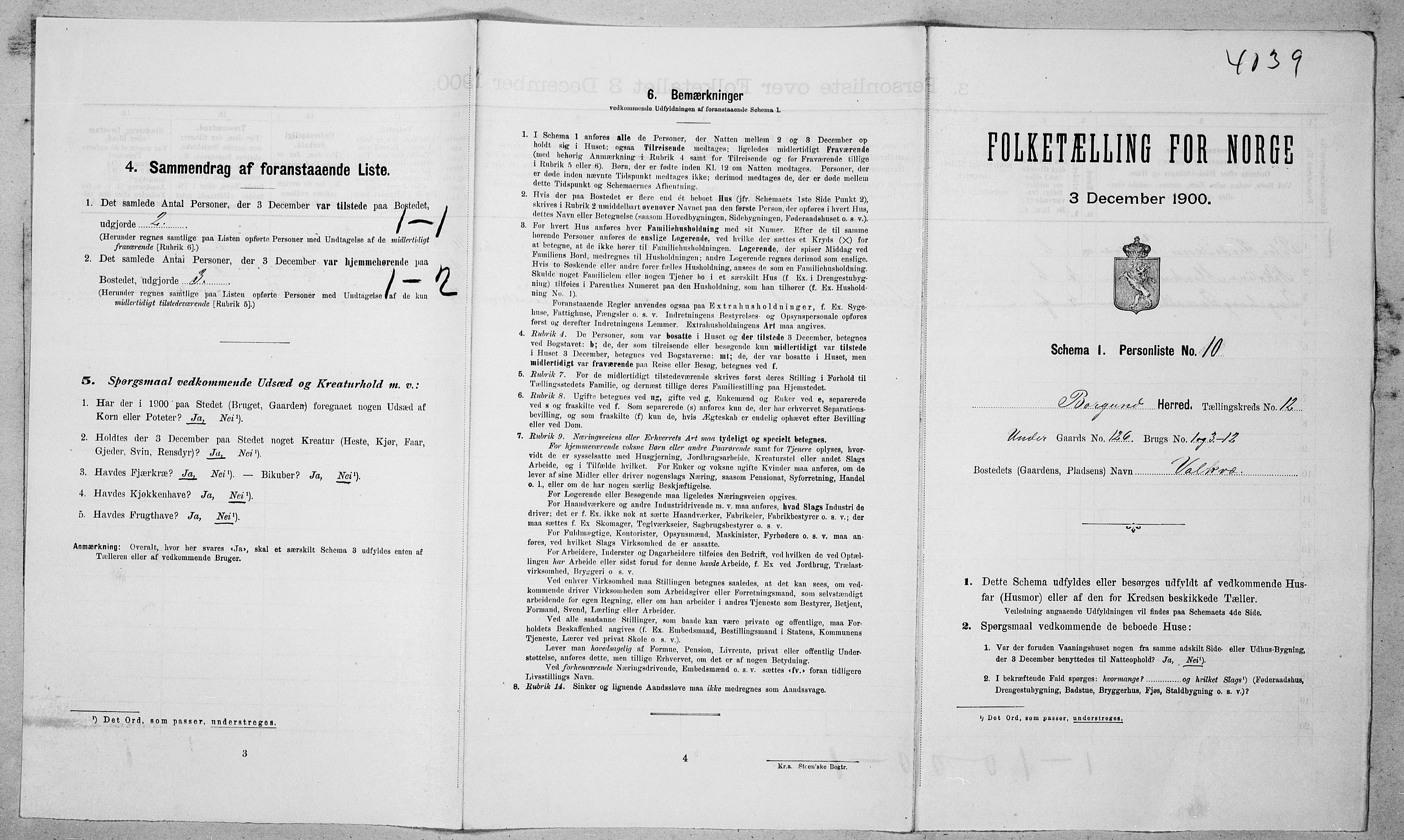 SAT, Folketelling 1900 for 1531 Borgund herred, 1900, s. 1294