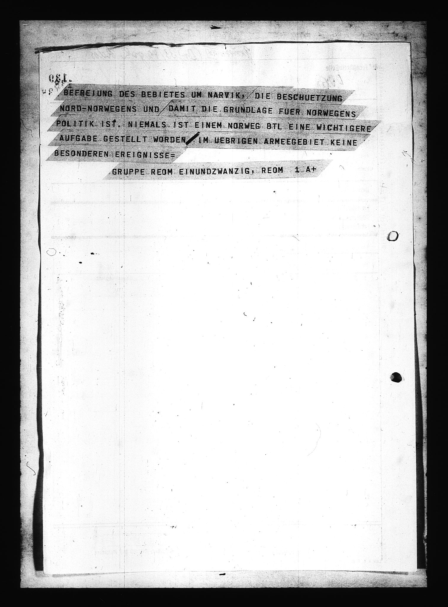 Documents Section, RA/RAFA-2200/V/L0080: Amerikansk mikrofilm "Captured German Documents".
Box No. 719.  FKA jnr. 619/1954., 1940, s. 2