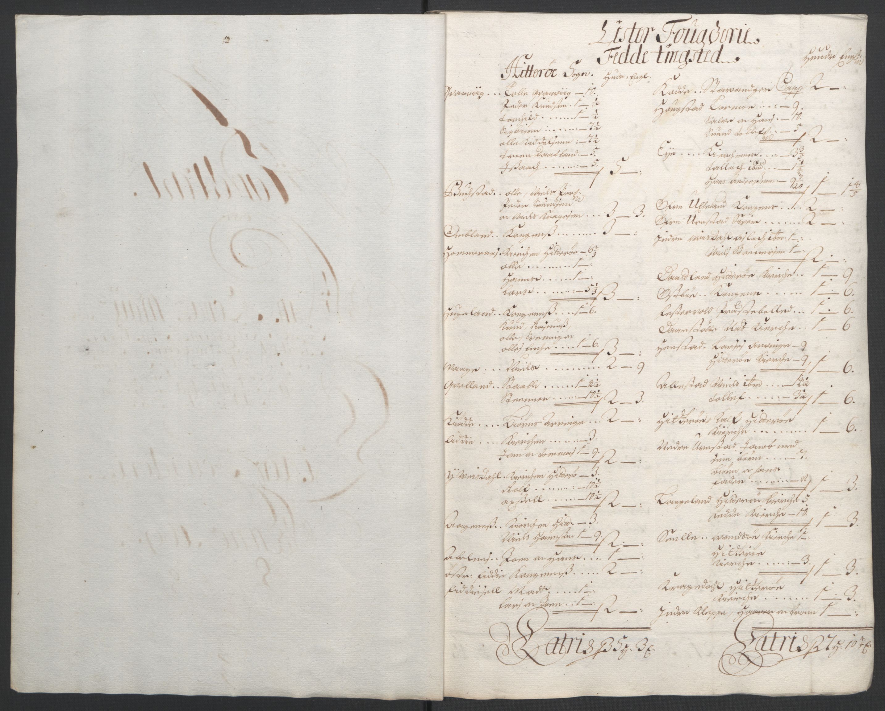 Rentekammeret inntil 1814, Reviderte regnskaper, Fogderegnskap, RA/EA-4092/R43/L2545: Fogderegnskap Lista og Mandal, 1694-1695, s. 275