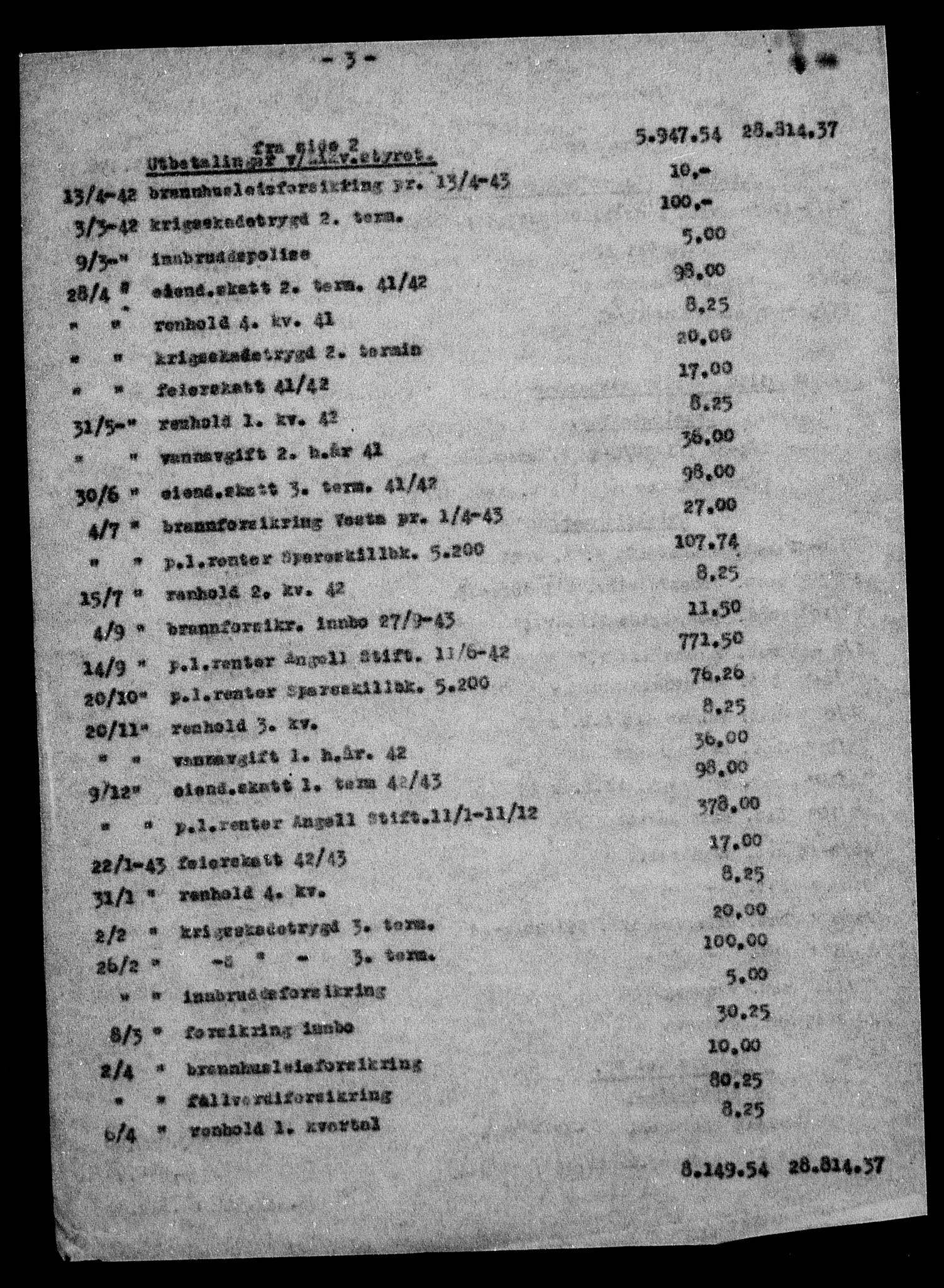 Justisdepartementet, Tilbakeføringskontoret for inndratte formuer, AV/RA-S-1564/H/Hc/Hca/L0905: --, 1945-1947, s. 42