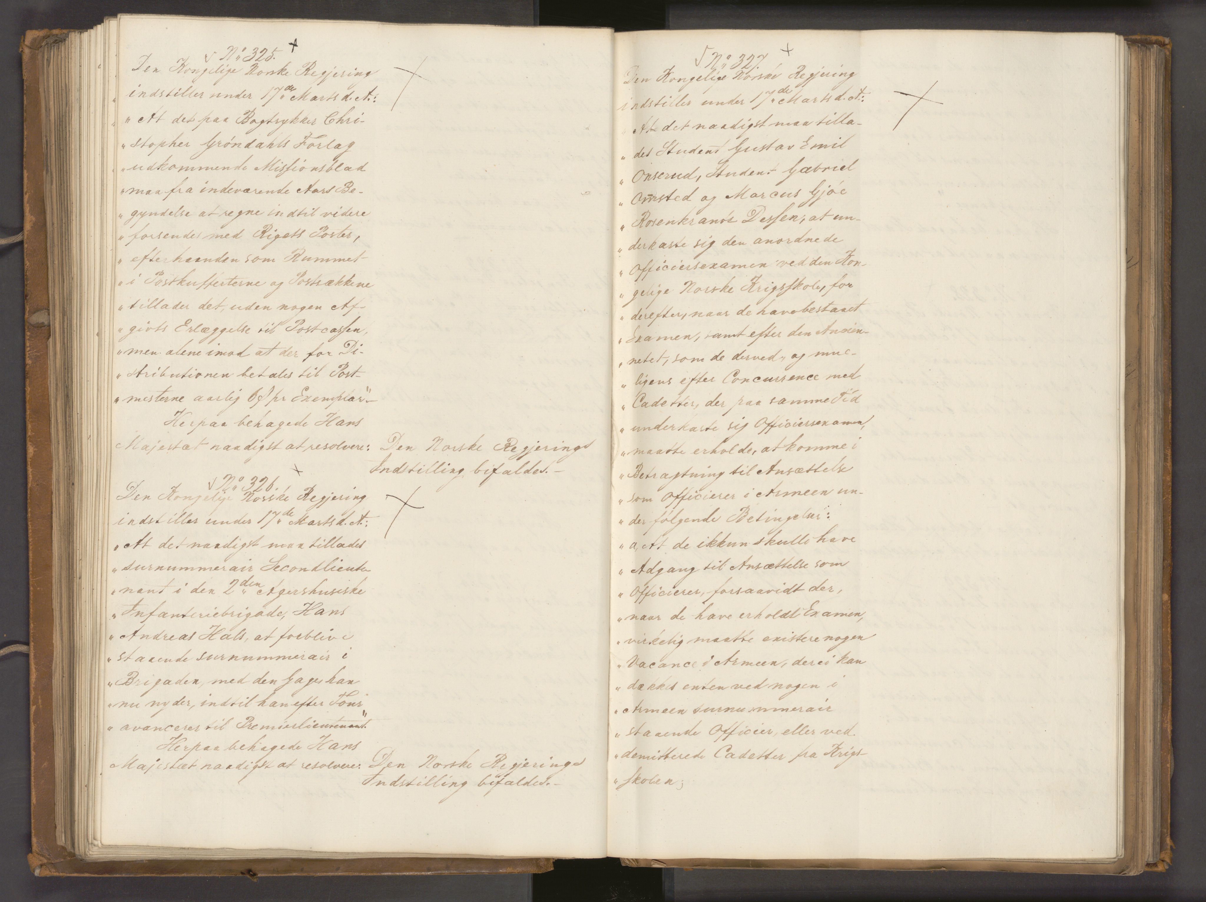 Statsrådssekretariatet, AV/RA-S-1001/A/Ab/L0040: Kgl. res. nr. 1-568, 1. halvår, 1835