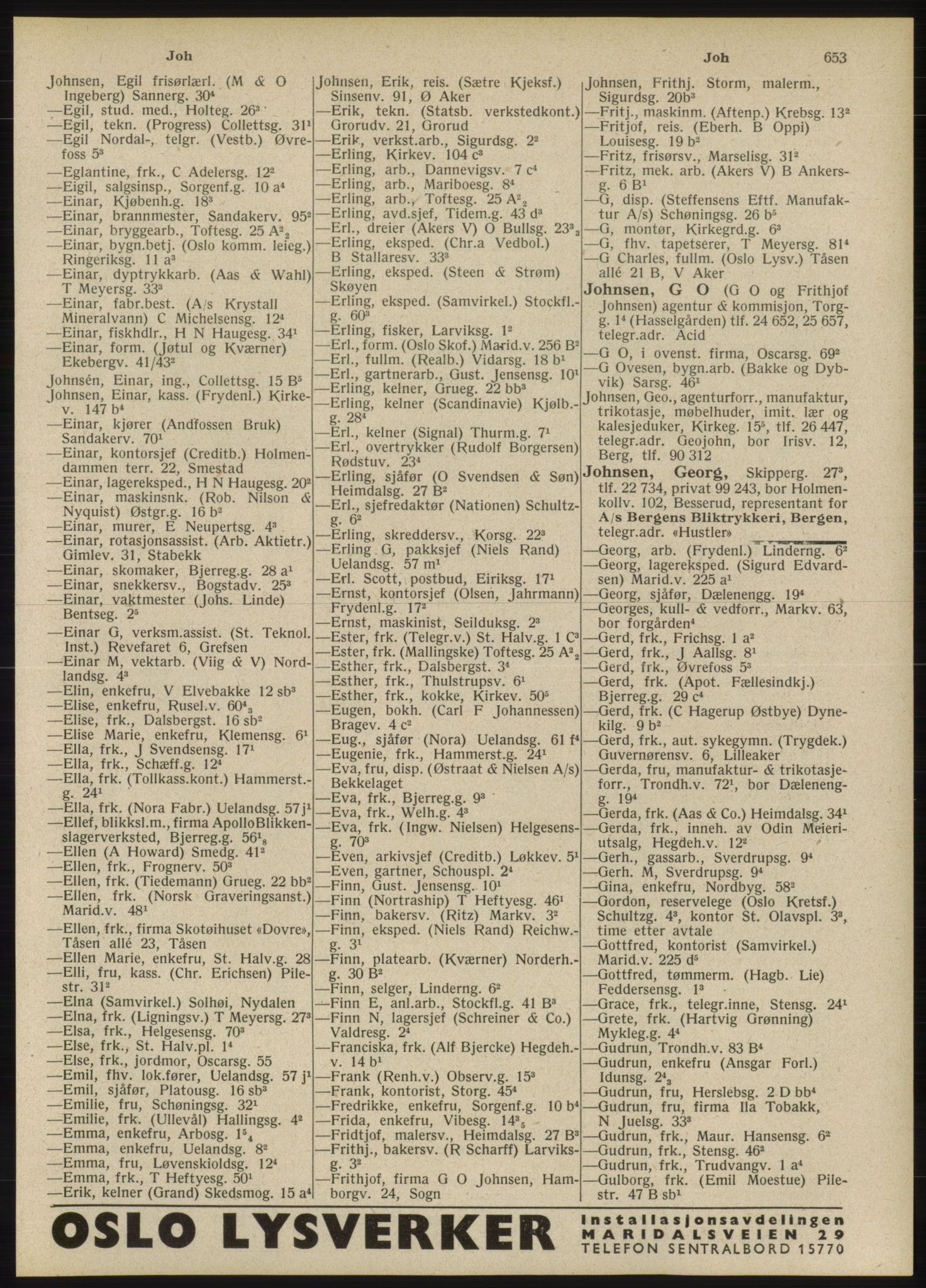 Kristiania/Oslo adressebok, PUBL/-, 1946, s. 653