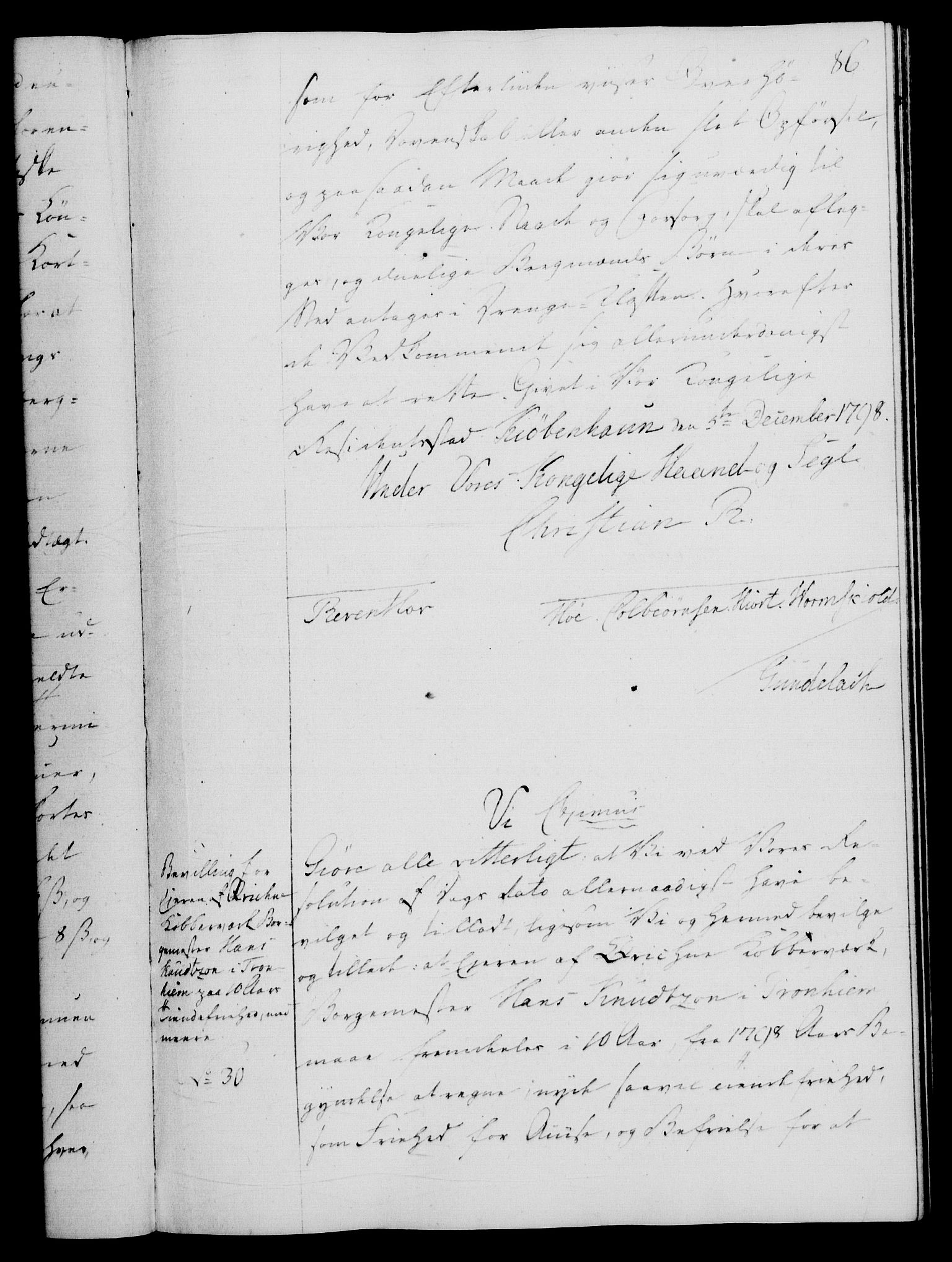 Rentekammeret, Renteskriverkontorene, RA/EA-3115/M/Mg/Mga/L0001: Ekspedisjonsprotokoll med register (merket RK 54.18), 1791-1814, s. 86