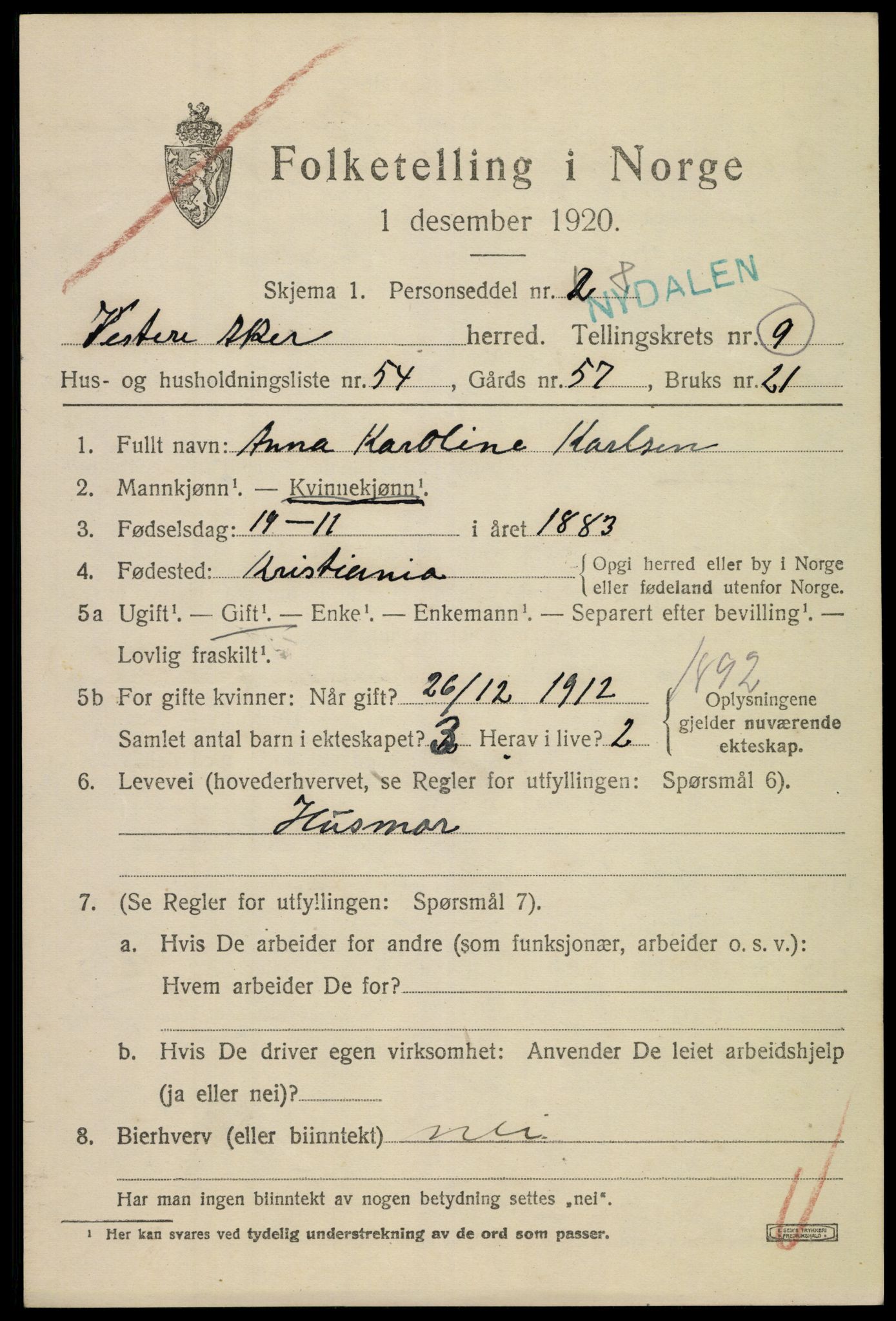 SAO, Folketelling 1920 for 0218 Aker herred, 1920, s. 59060