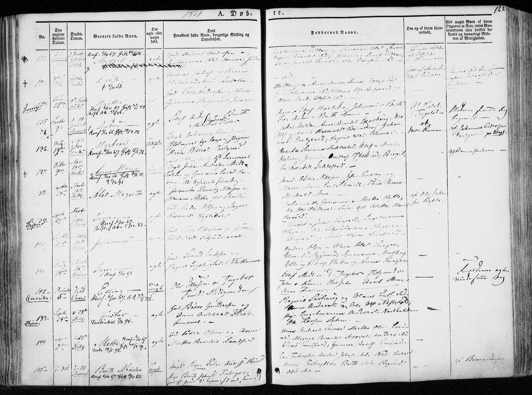 Ministerialprotokoller, klokkerbøker og fødselsregistre - Nord-Trøndelag, SAT/A-1458/723/L0239: Ministerialbok nr. 723A08, 1841-1851, s. 122